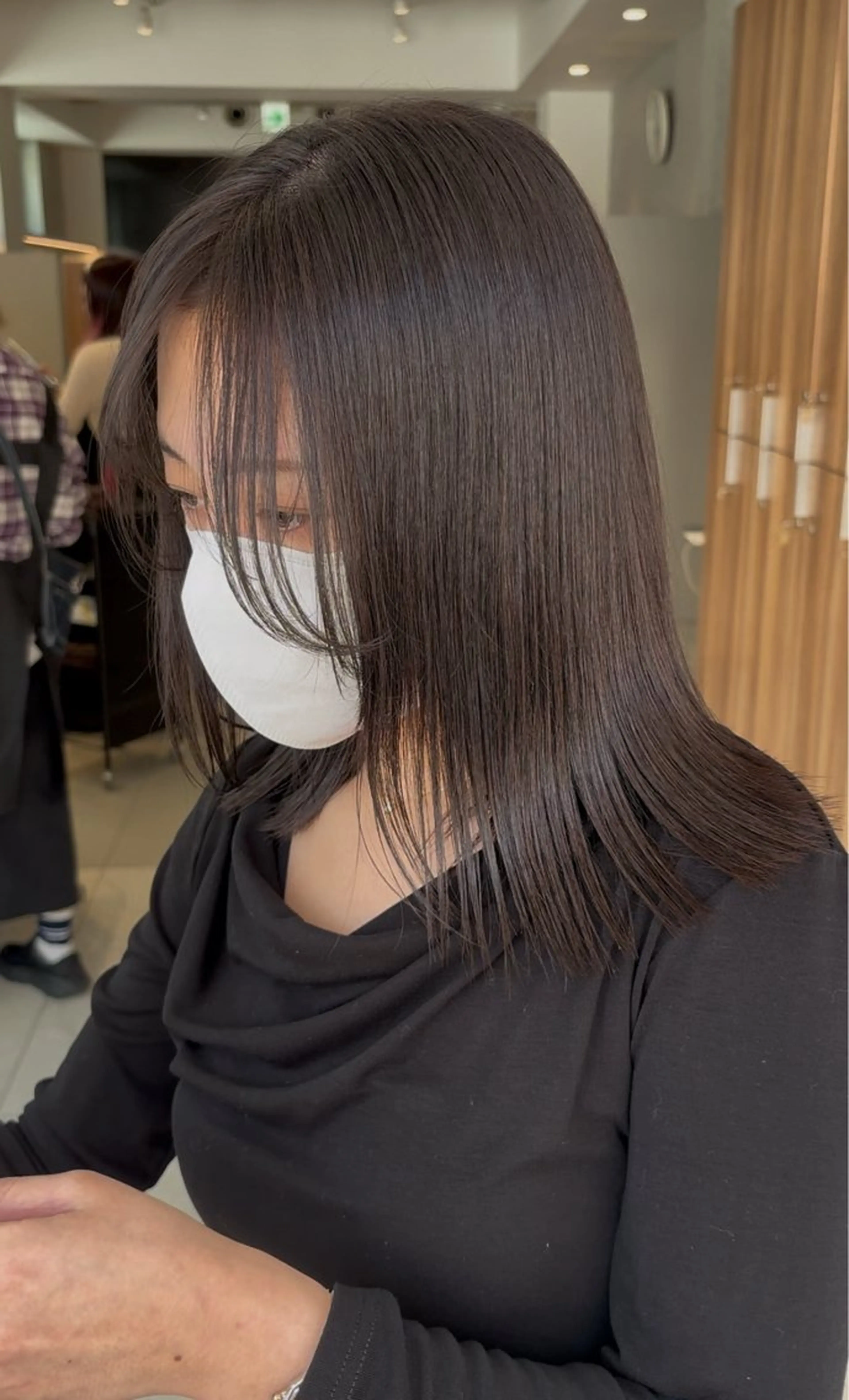 カラー ブリーチ グレージュ ブリーチなしカラー 🫒🫒ブリーチなし 艶カラー🫒ヤマシロのヘアスタイル