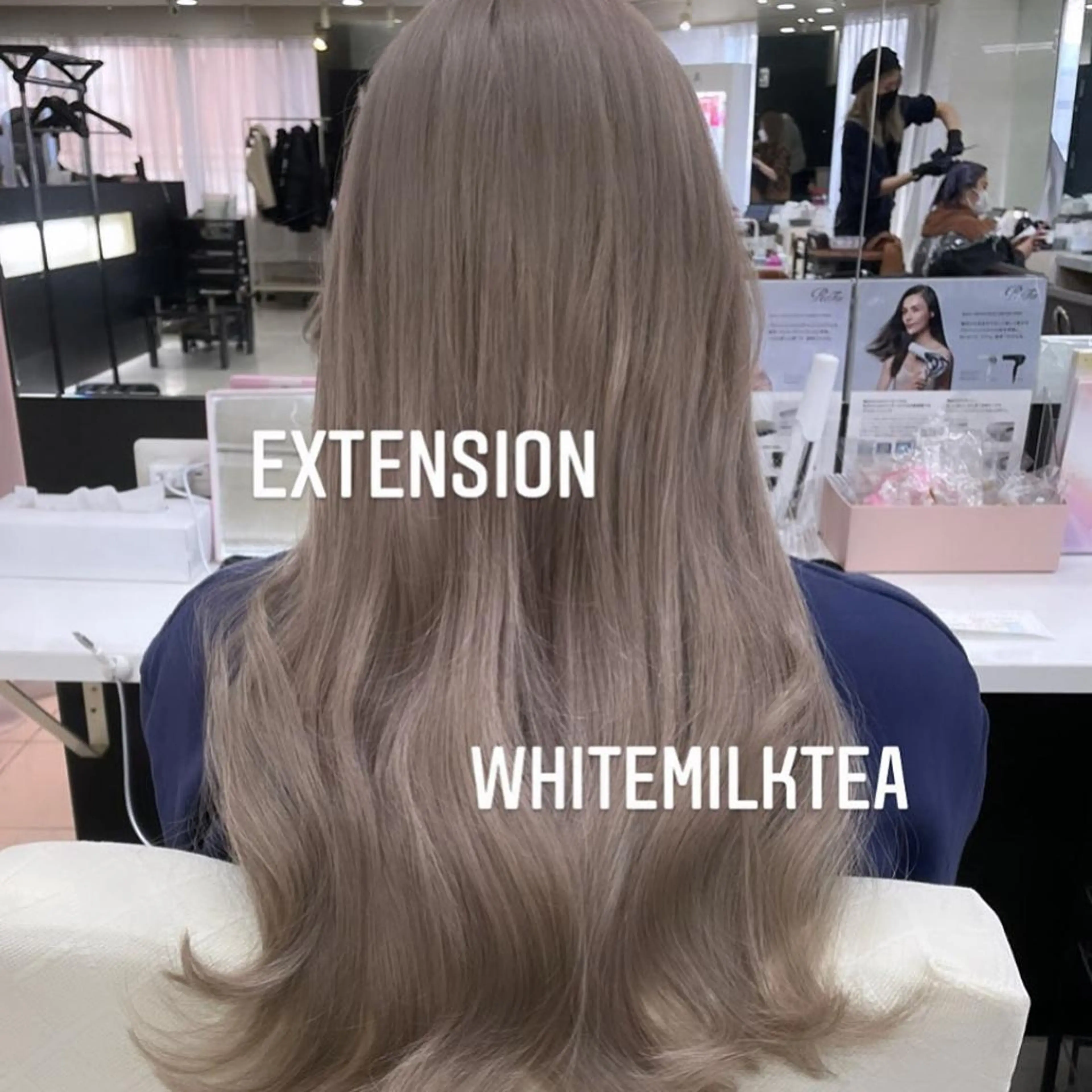 ロング カラー ヘアカラー エクステ エクステ🩵ブリーチ 韓国ヘア🩵KAEのヘアスタイル