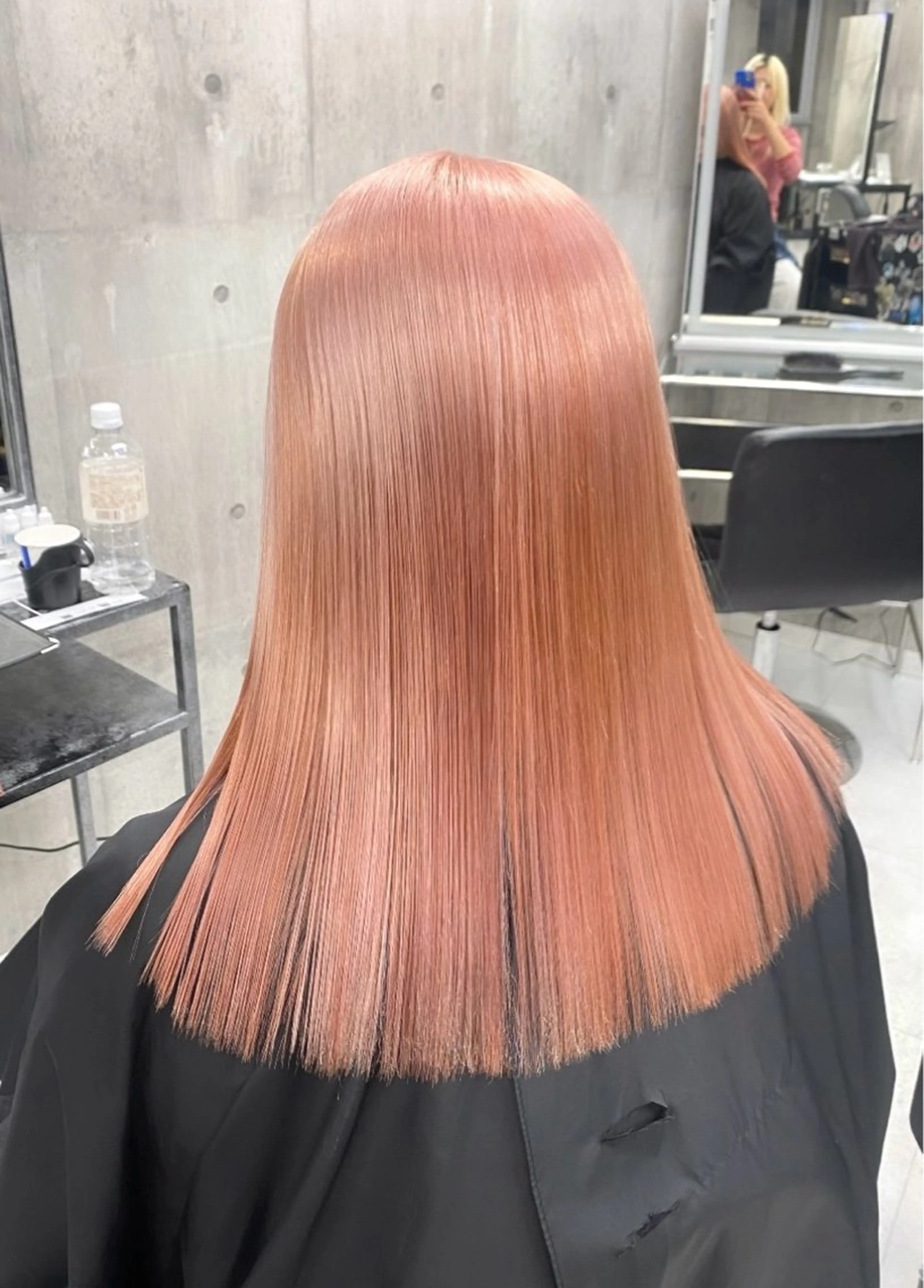 ロング カラー ヘアカラー トリートメント ヘアセット HARUKA🖤 ハイトーンのヘアスタイル