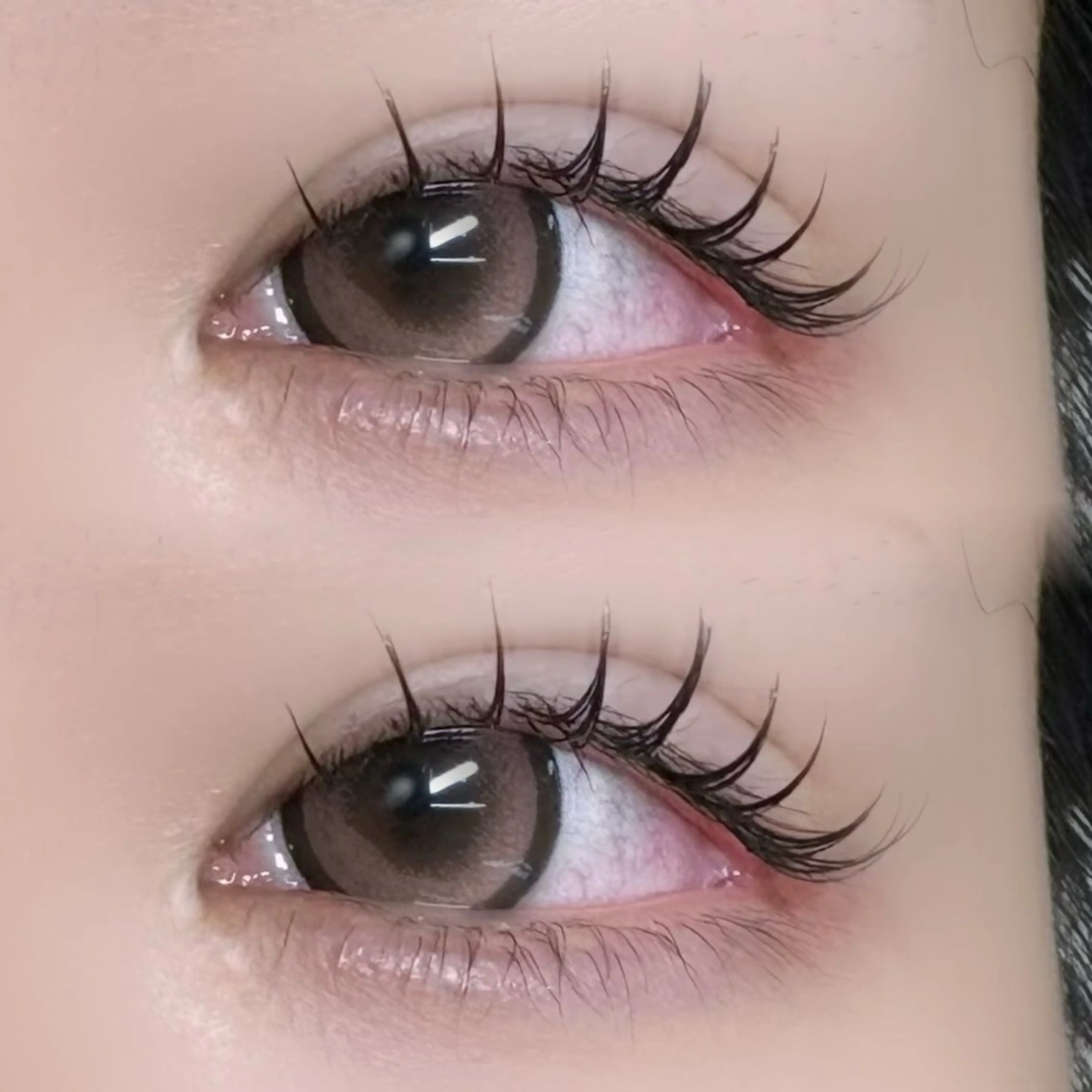 minimo限定価格☘️オフなし❕  最軽量✨フラットラッシュ160本໒꒱束感コーティング仕上げ♡ 上下振り分け可能！の写真