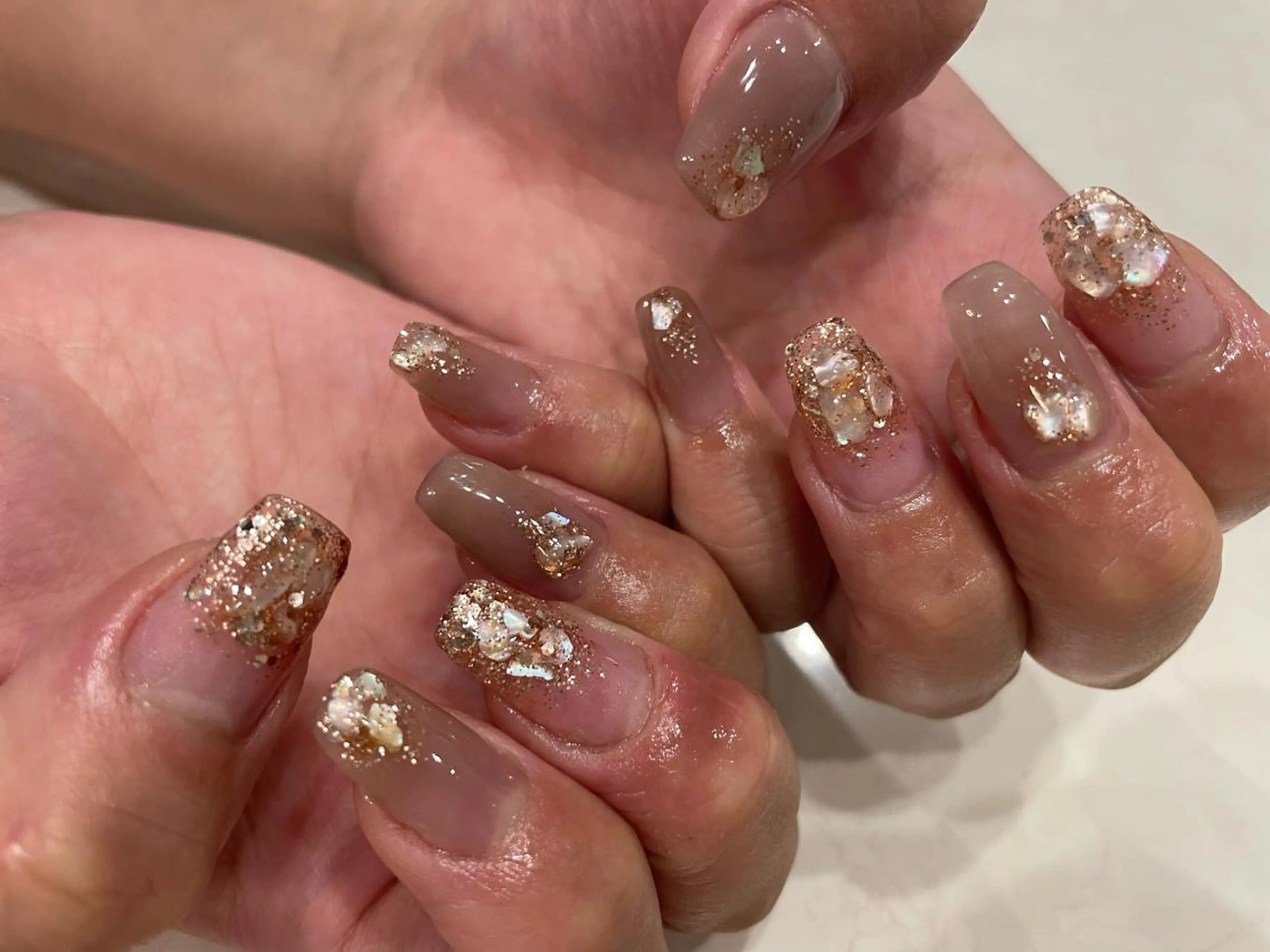 シンプルデザインネイルの写真