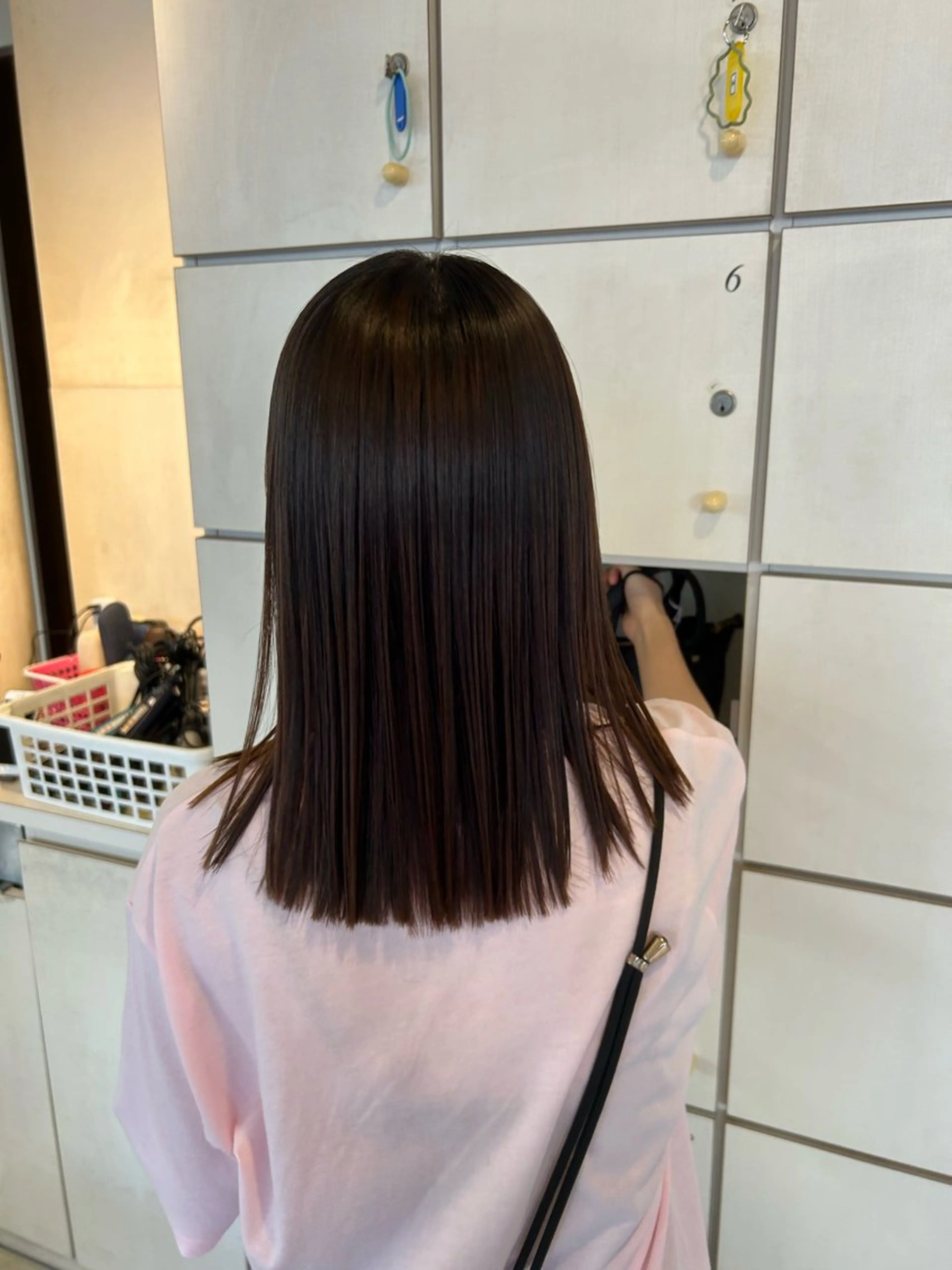 ミディアム 縮毛矯正 小森 永のヘアスタイル