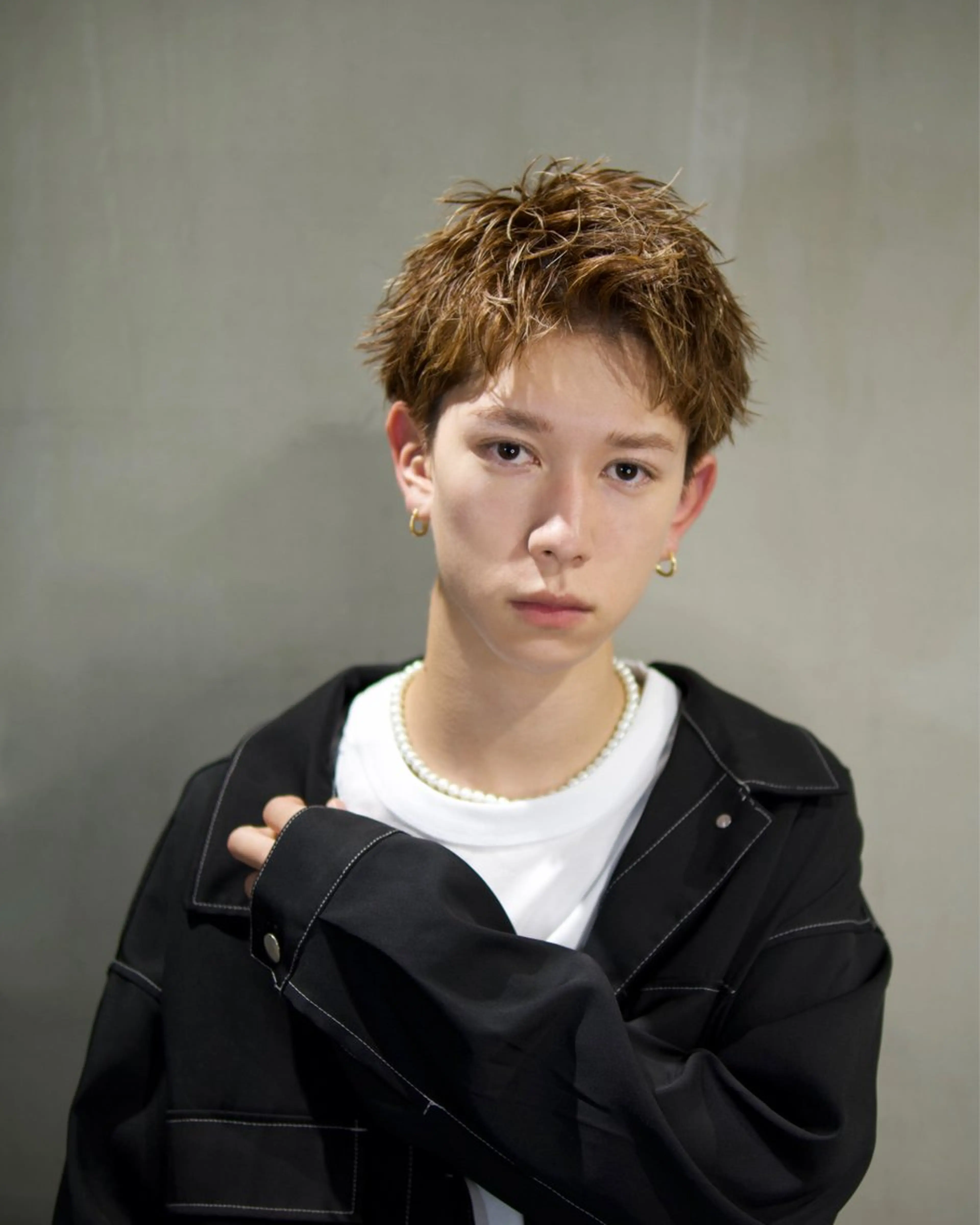 メンズ カット パーマ メンズ/心斎橋 /韓流/藤本理希のヘアスタイル