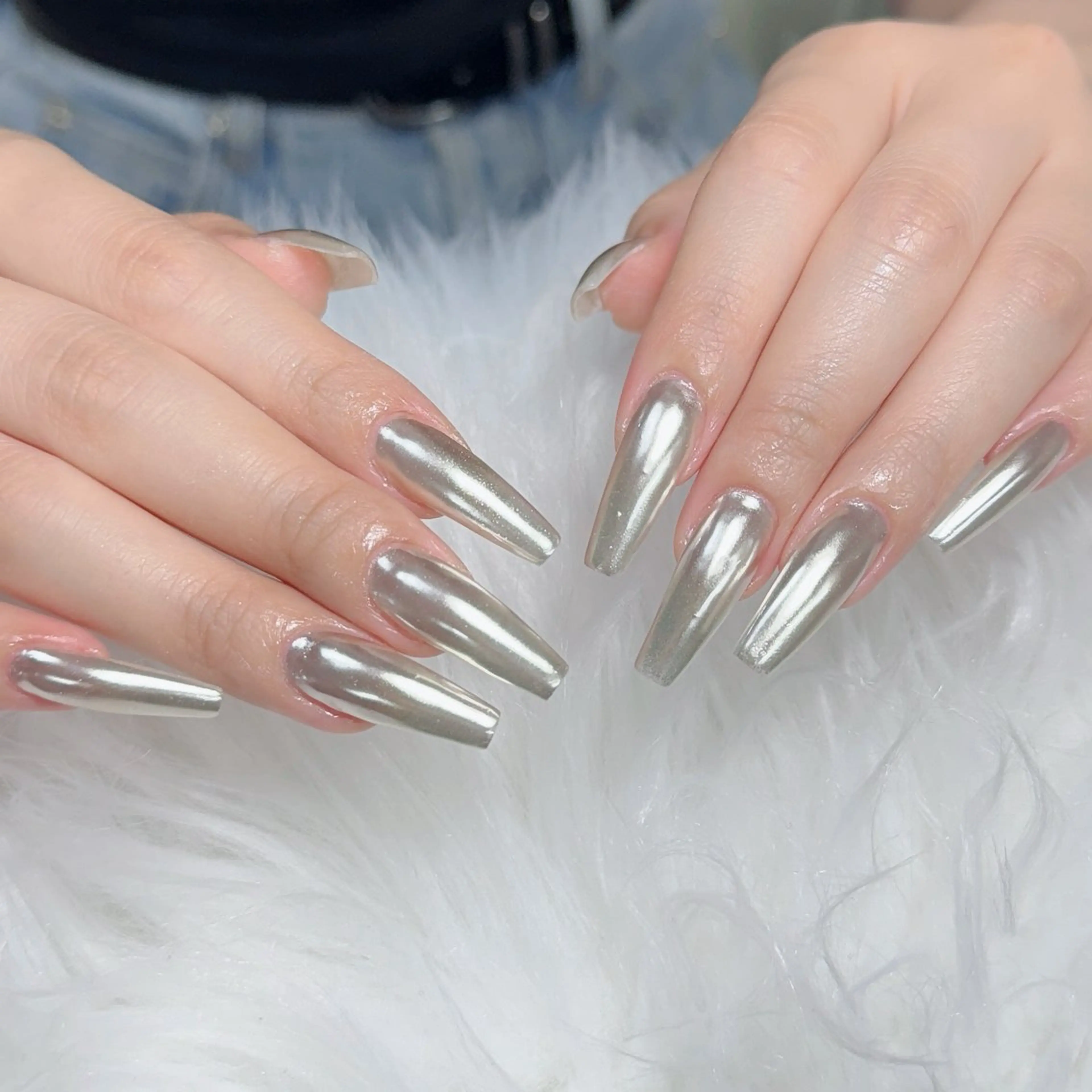 ネイル アートネイル フレンチネイル ジェルネイル 韓国ネイル マグネットネイル Lenie Nail Salonのネイルデザイン