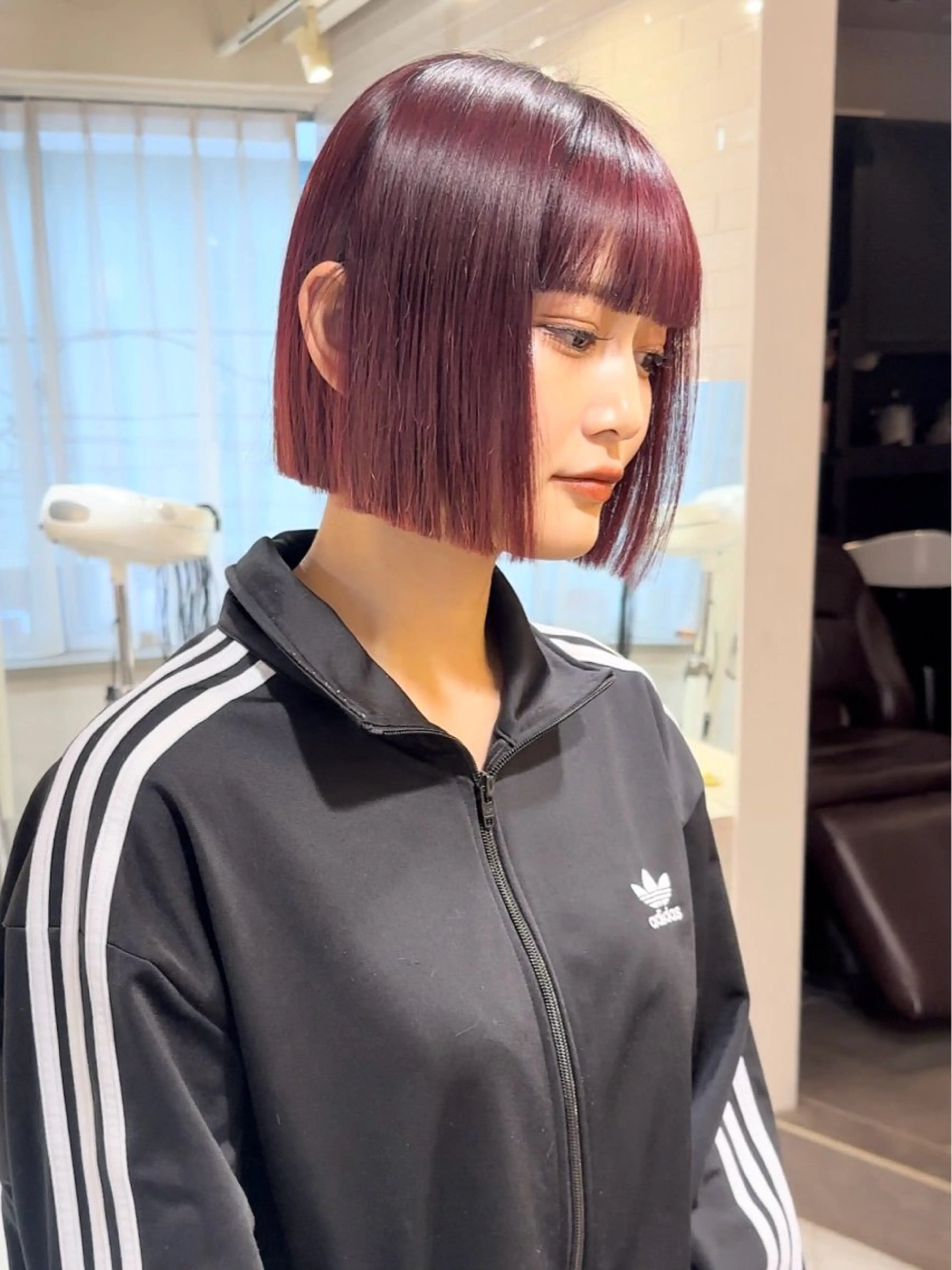 ショート カラー ブリーチ ダブルカラー レッドカラー ヘアカラー トリートメント 💎wakaba💎 モデル募集中のヘアスタイル