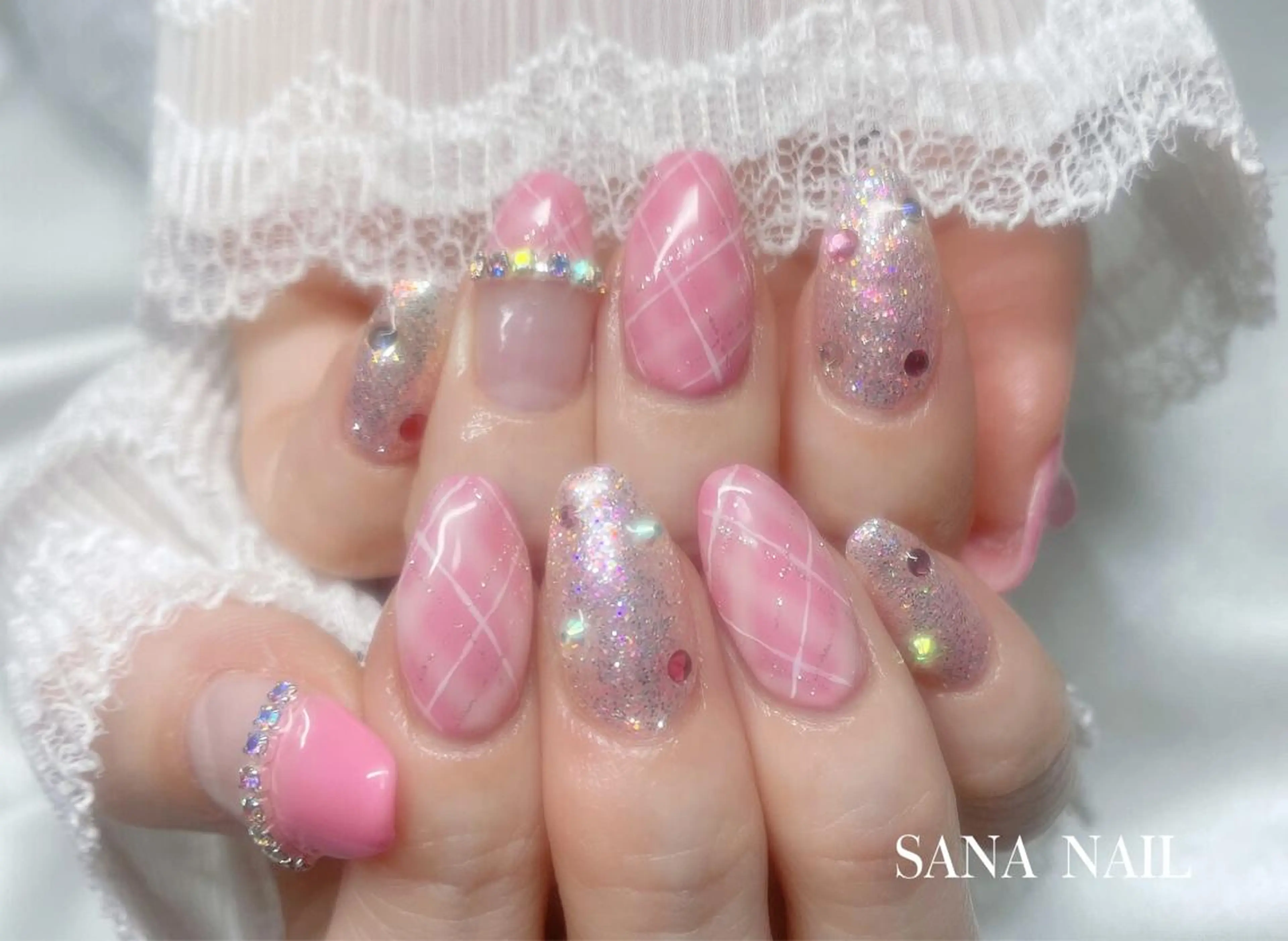 ネイル ピンク nailsalon SANANAILのネイルデザイン