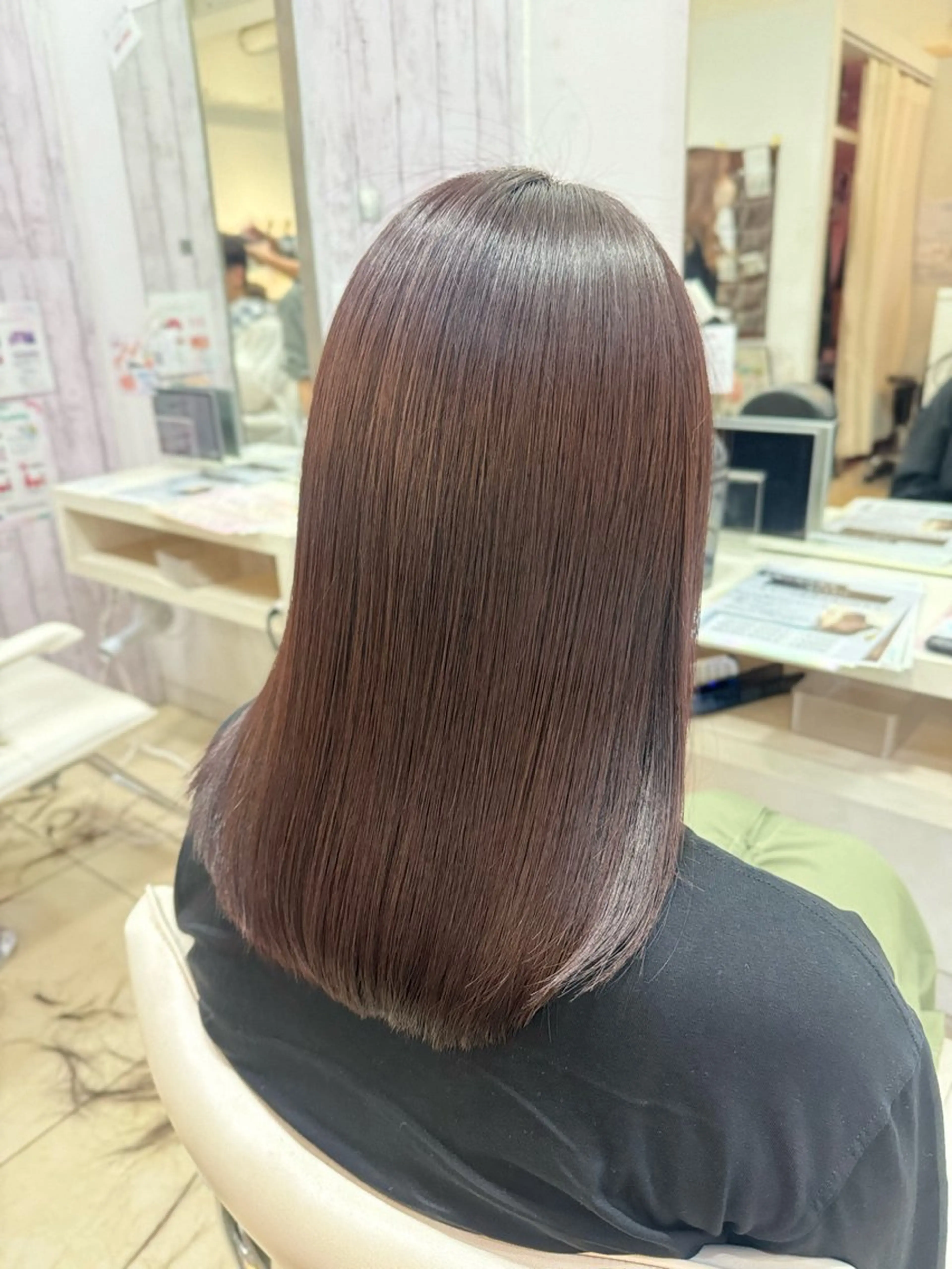 セミロング カット 縮毛矯正 💎髪質改善特化/ 町田莉彩💎のヘアスタイル