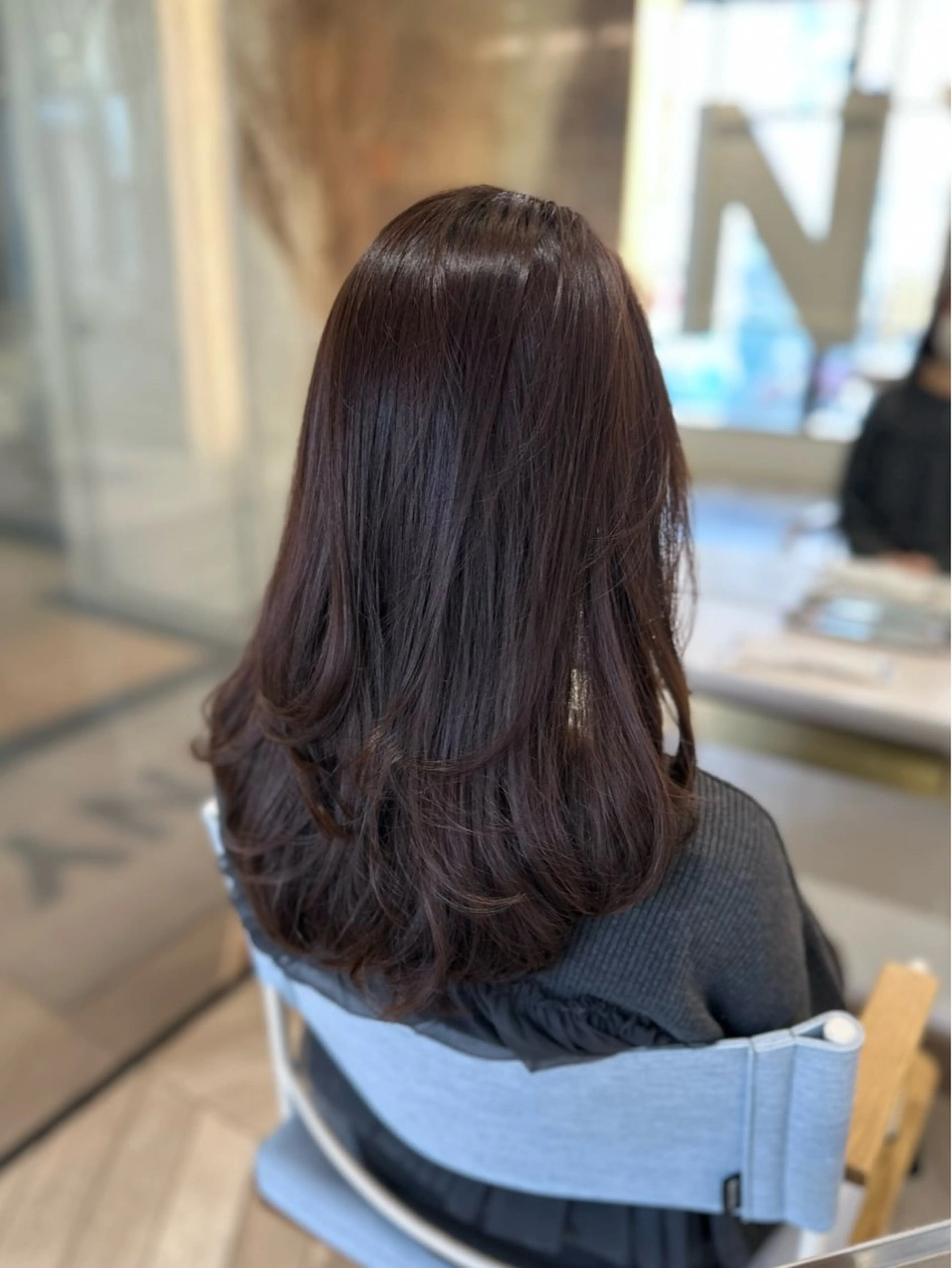 セミロング 韓国ヘア 🇰🇷 RUKA 🩵🤍のヘアスタイル