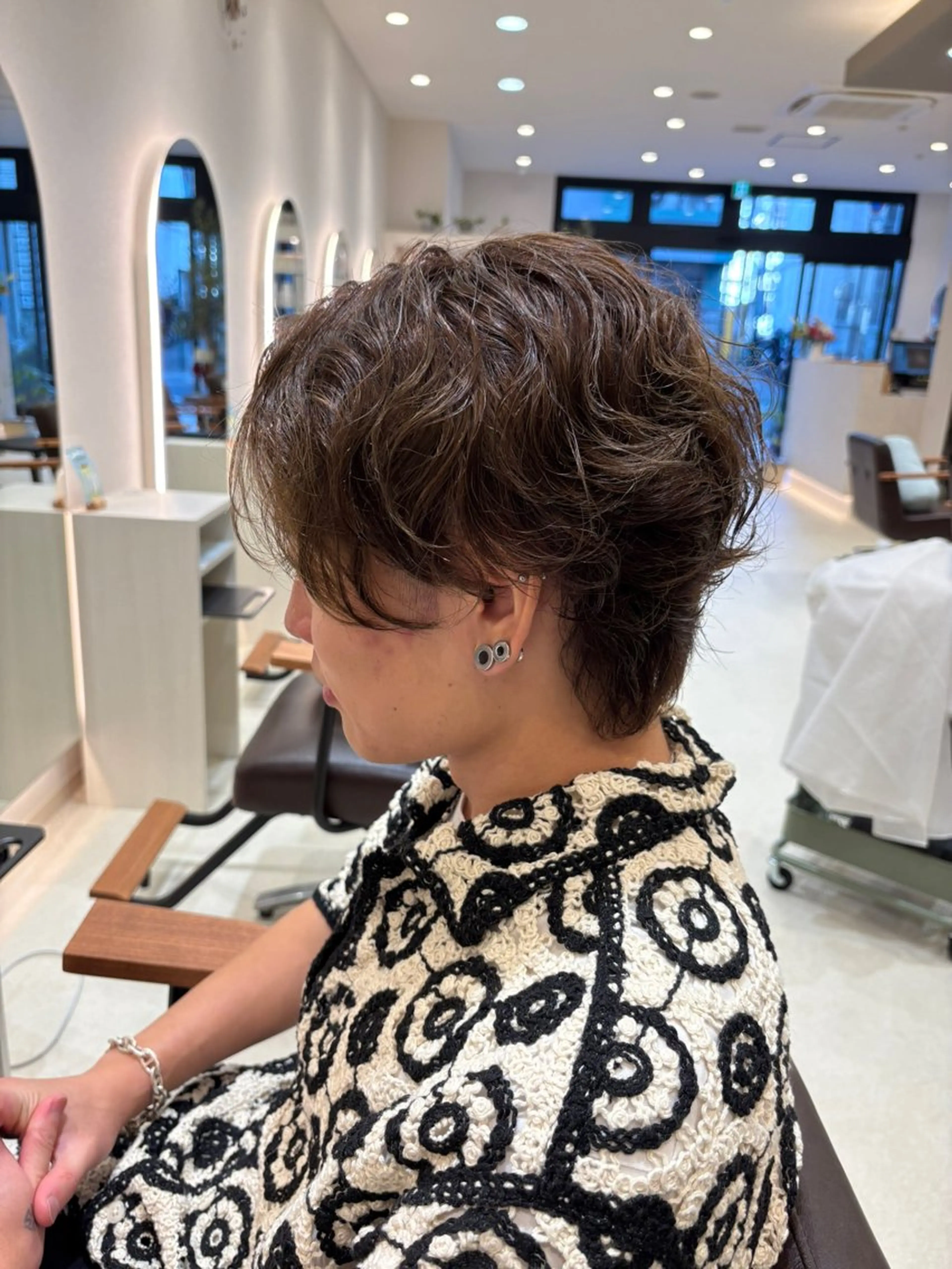 パーマ メンズ カット パーマ イシカワ ユウタのヘアスタイル