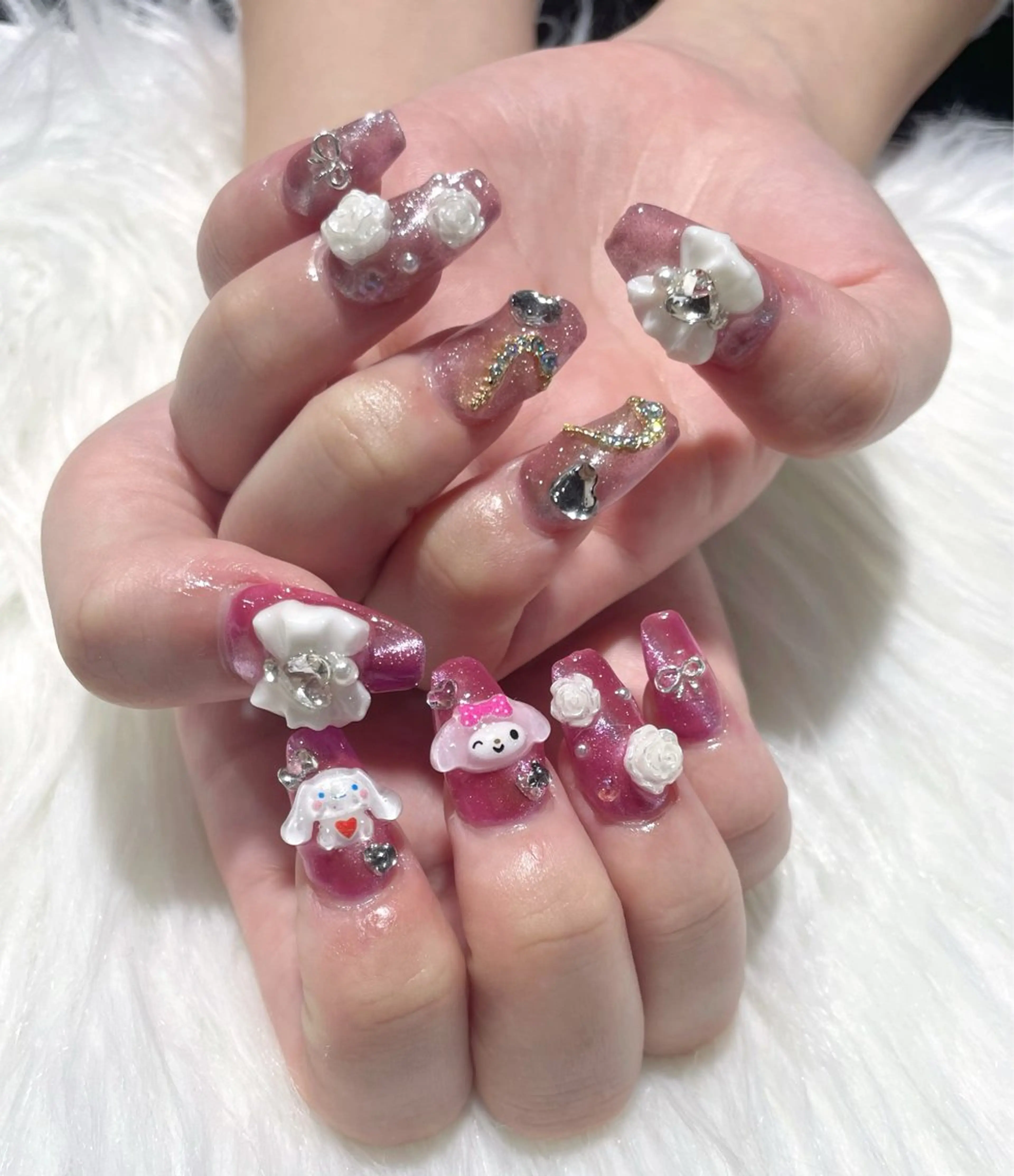 ネイル マグネットネイル ハンドネイル jujur HARUKA🌸のネイルデザイン