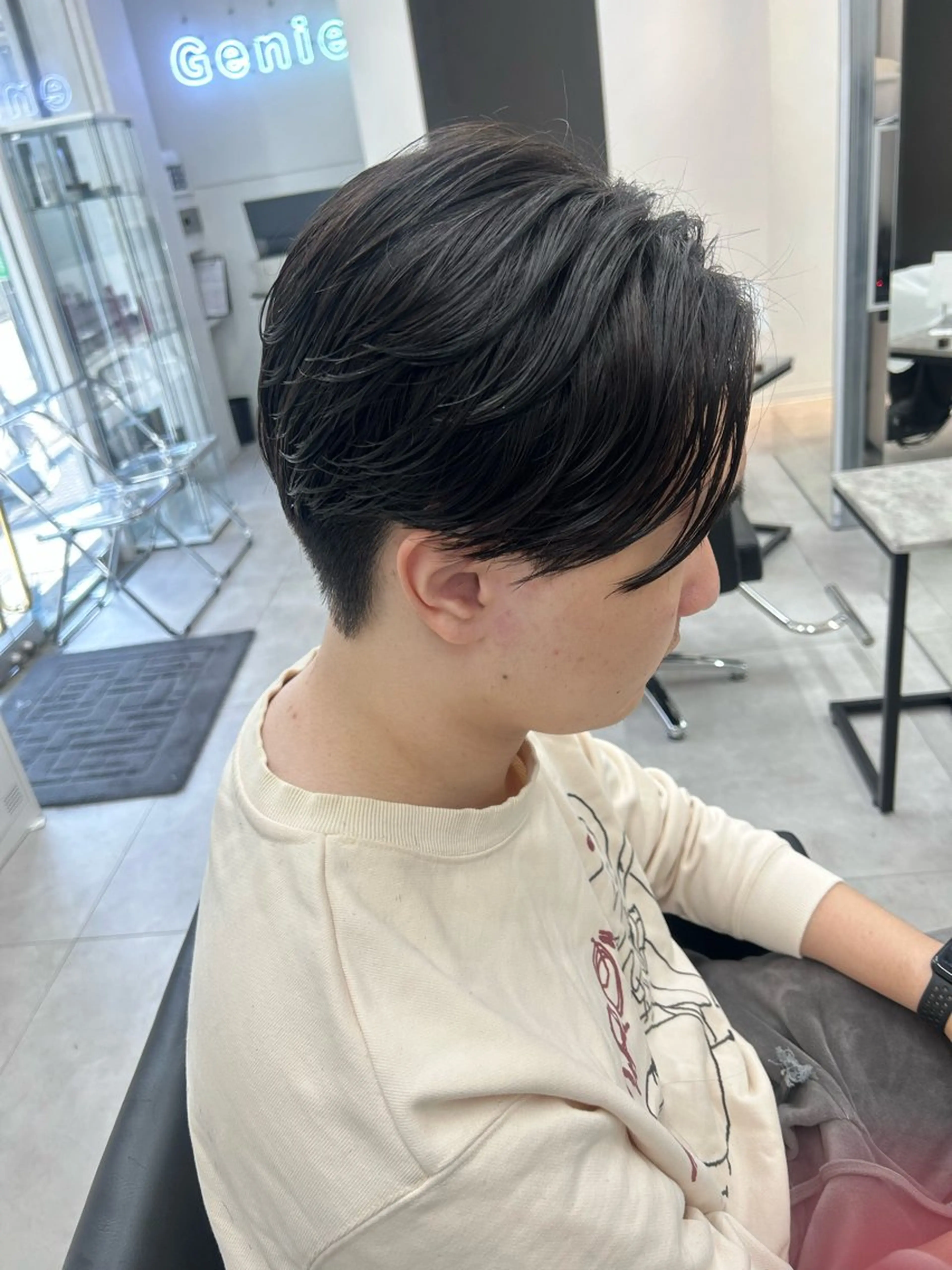 ショート パーマ メンズ カット ヘアカラー パーマ トリートメント 女子ウケ✅/メンズ パーマ/Renaのヘアスタイル