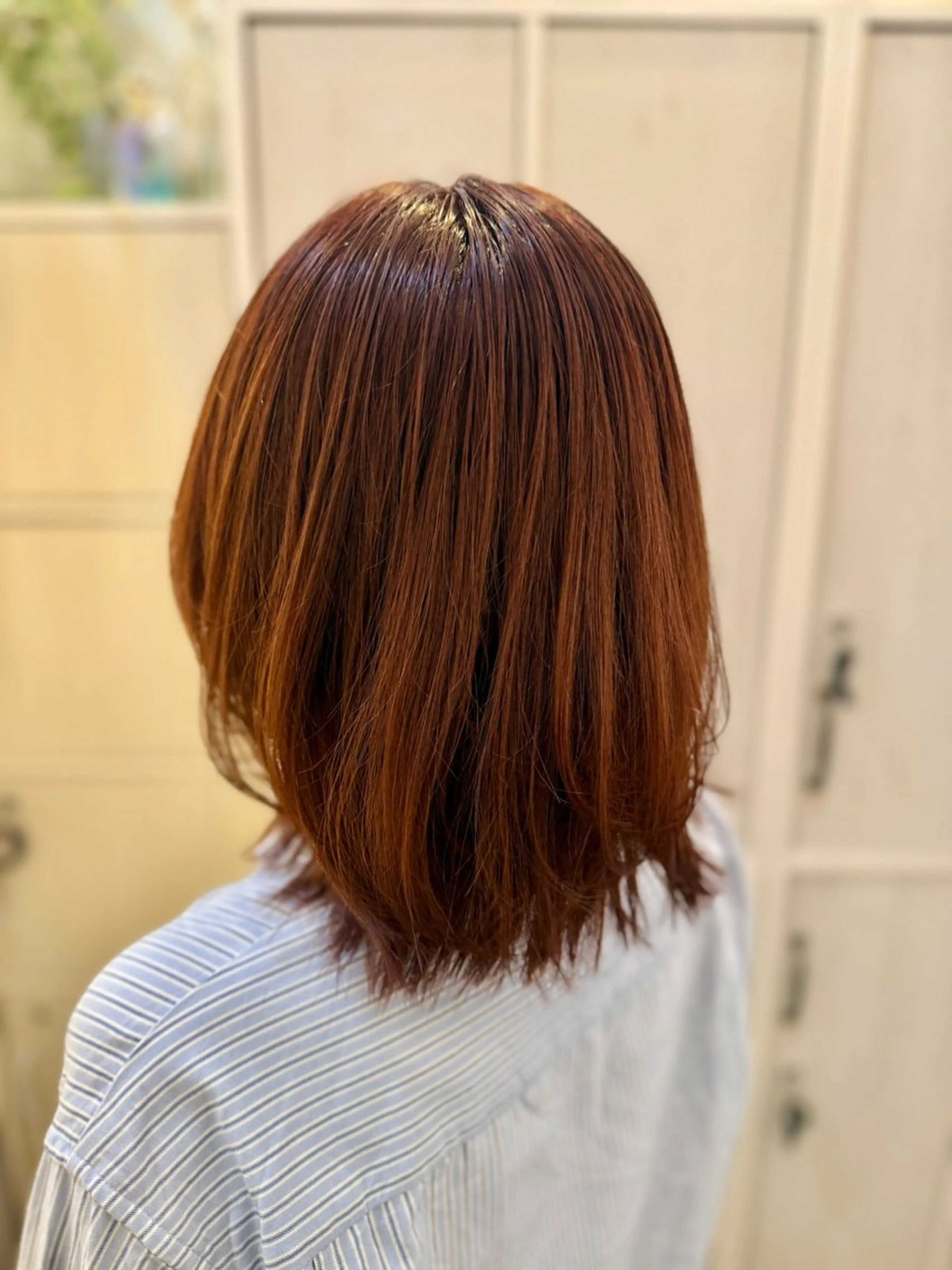 シングルカラー【白髪染可】➕うる艶トリートメントの写真