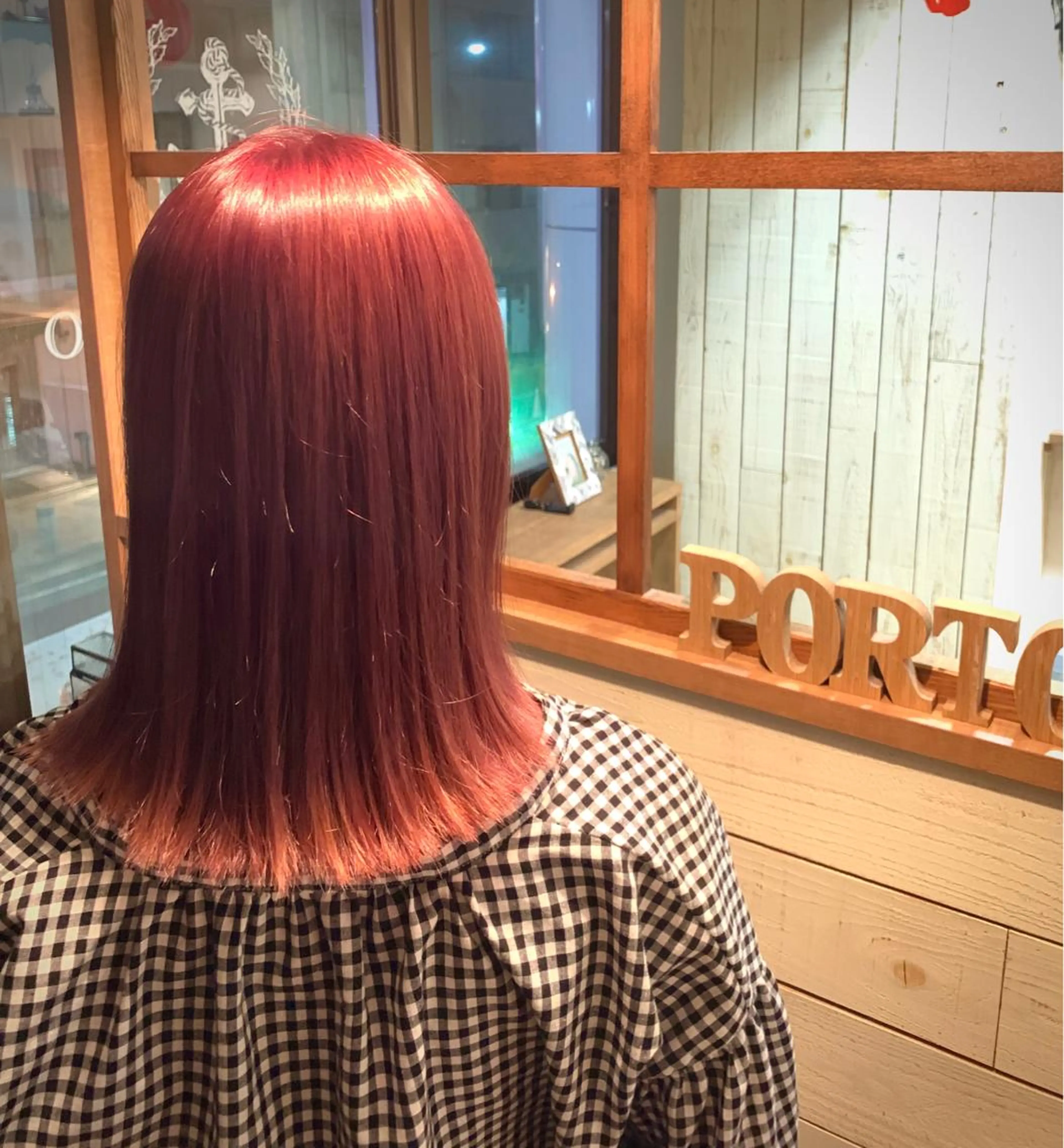 ミディアム カラー ヘアカラー トリートメント 透明感/ 美髪矯正/田中恭のヘアスタイル