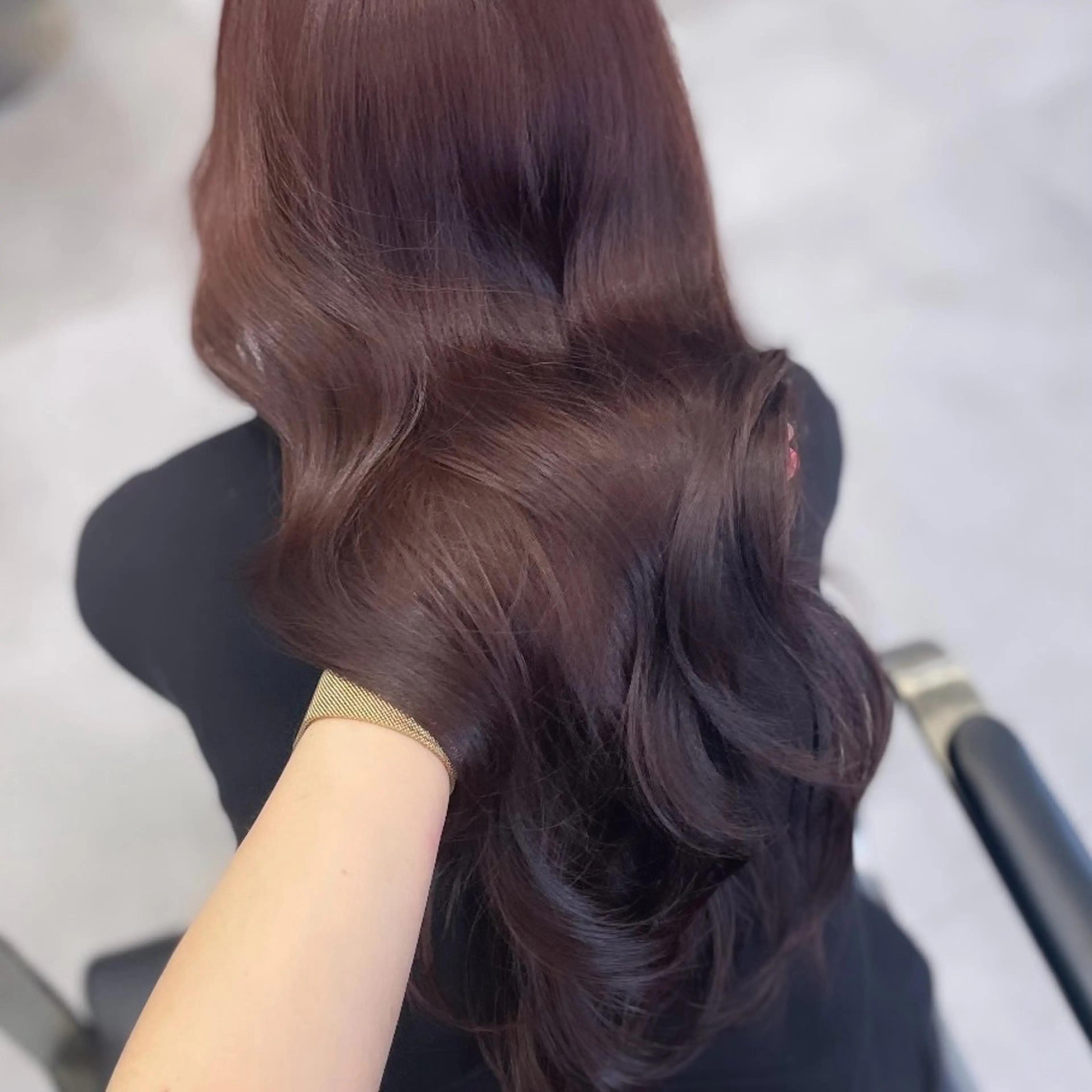 ロング カラー ブラウンカラー レッドカラー レッドブラウン 髪質改善 カット ヘアカラー Rui/透明感カラー 暖色/レイヤーカットのヘアスタイル