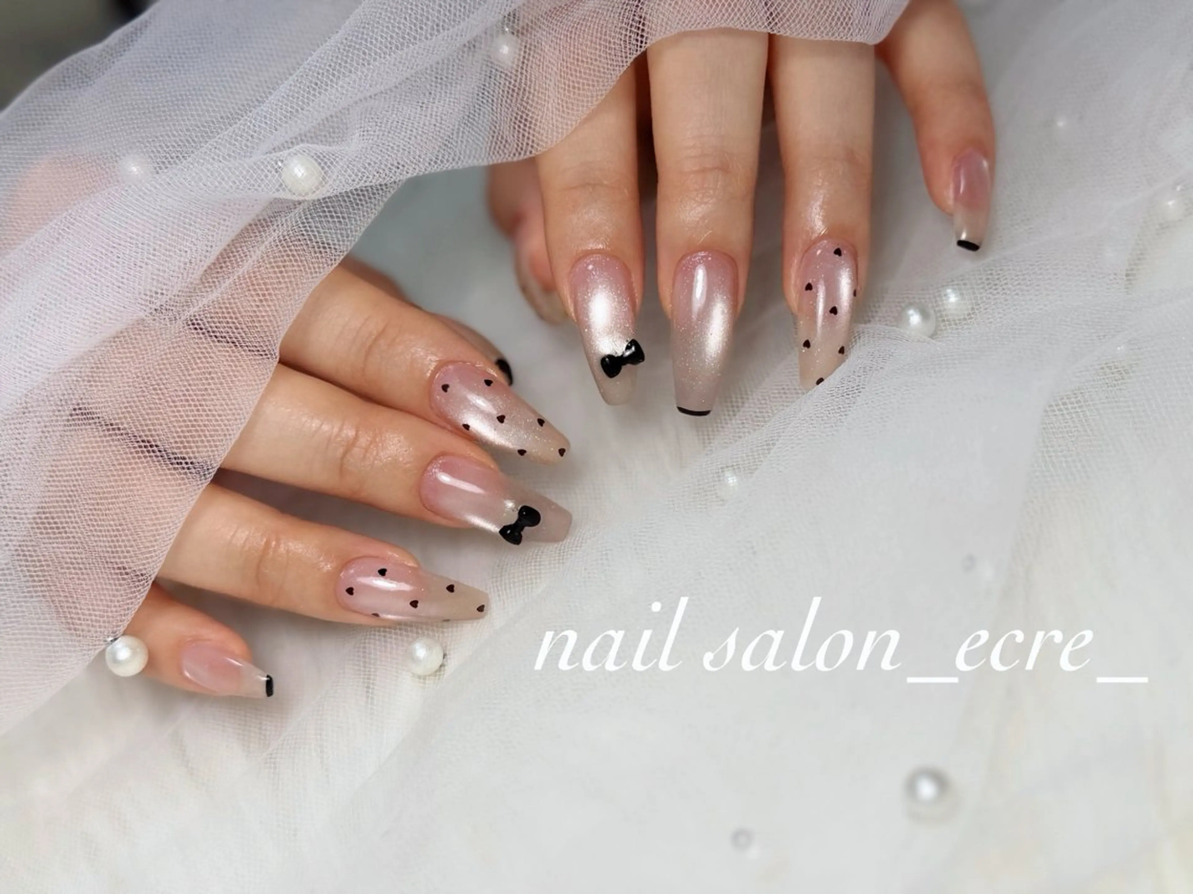 ネイル マグネットネイル ハンドネイル フットネイル nail salon _ecre_のネイルデザイン