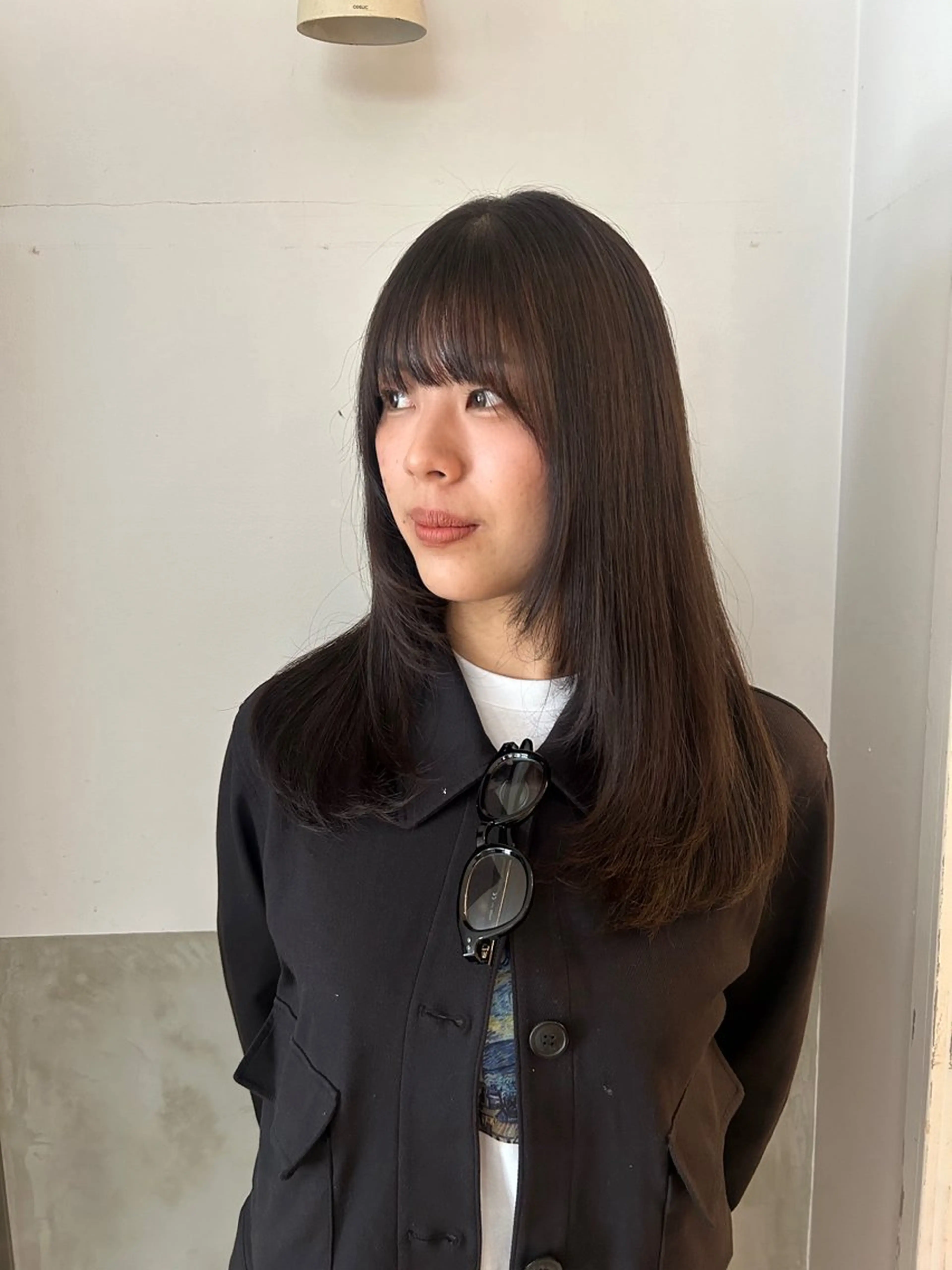 セミロング カラー ブラウンカラー ダークブラウン トリートメント ヘアカラー 【 pia 】 とものヘアスタイル