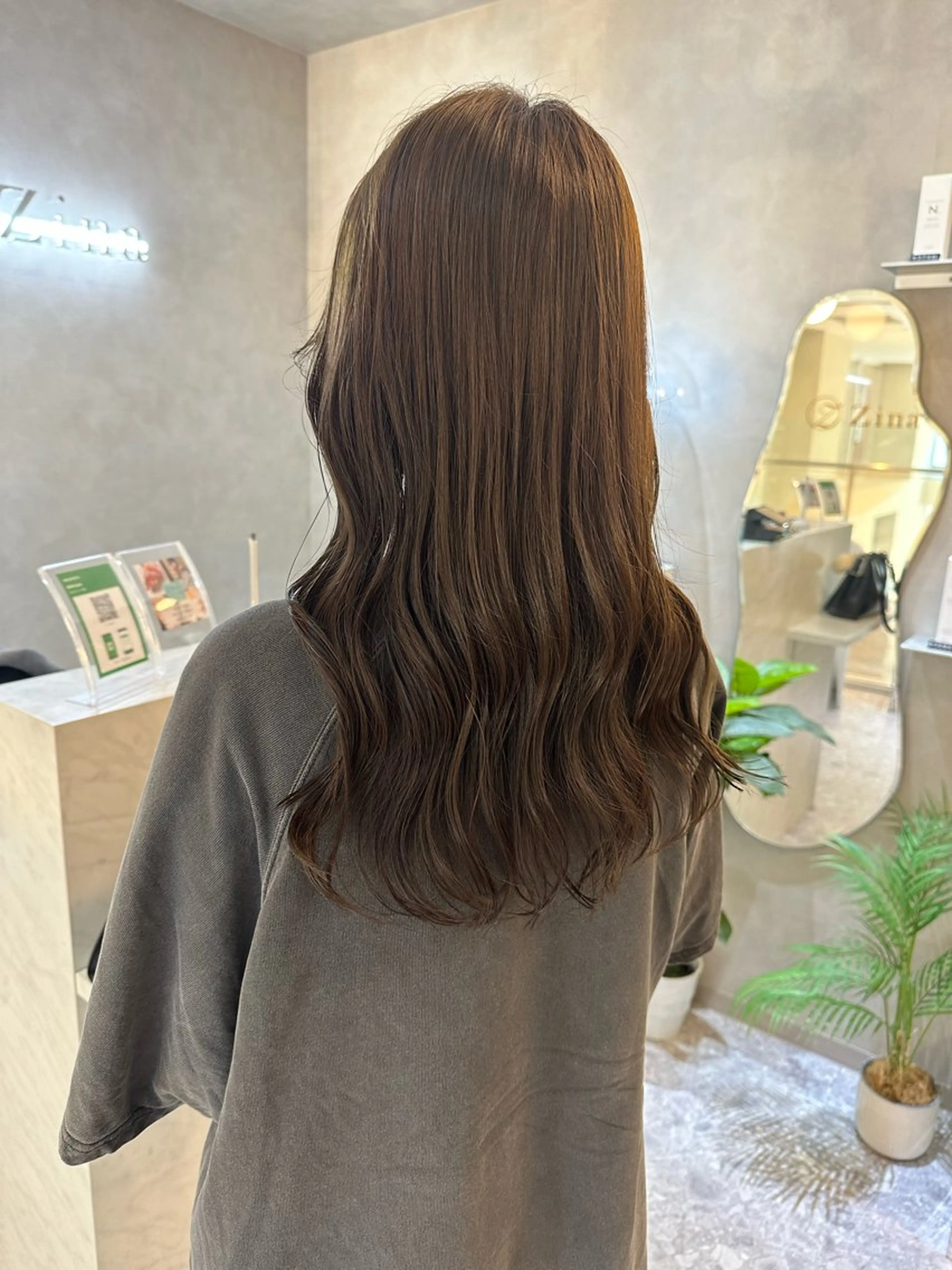 🤍うる艶メニュー🤍似合わせカット＋髪質改善ケアカラー+TOKIOtr+超音波アイロンの写真