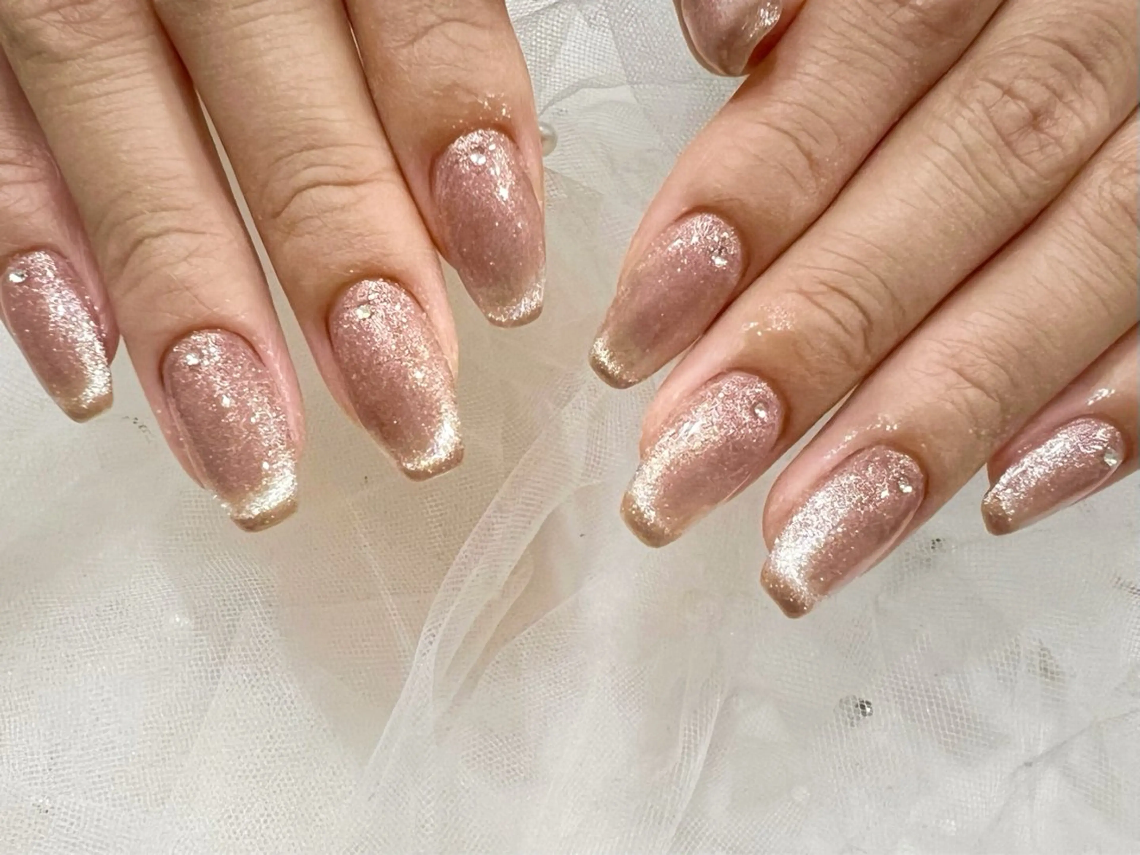 ネイル マグネットネイル ハンドネイル 🧡Shine船橋 鳴海🧡のネイルデザイン