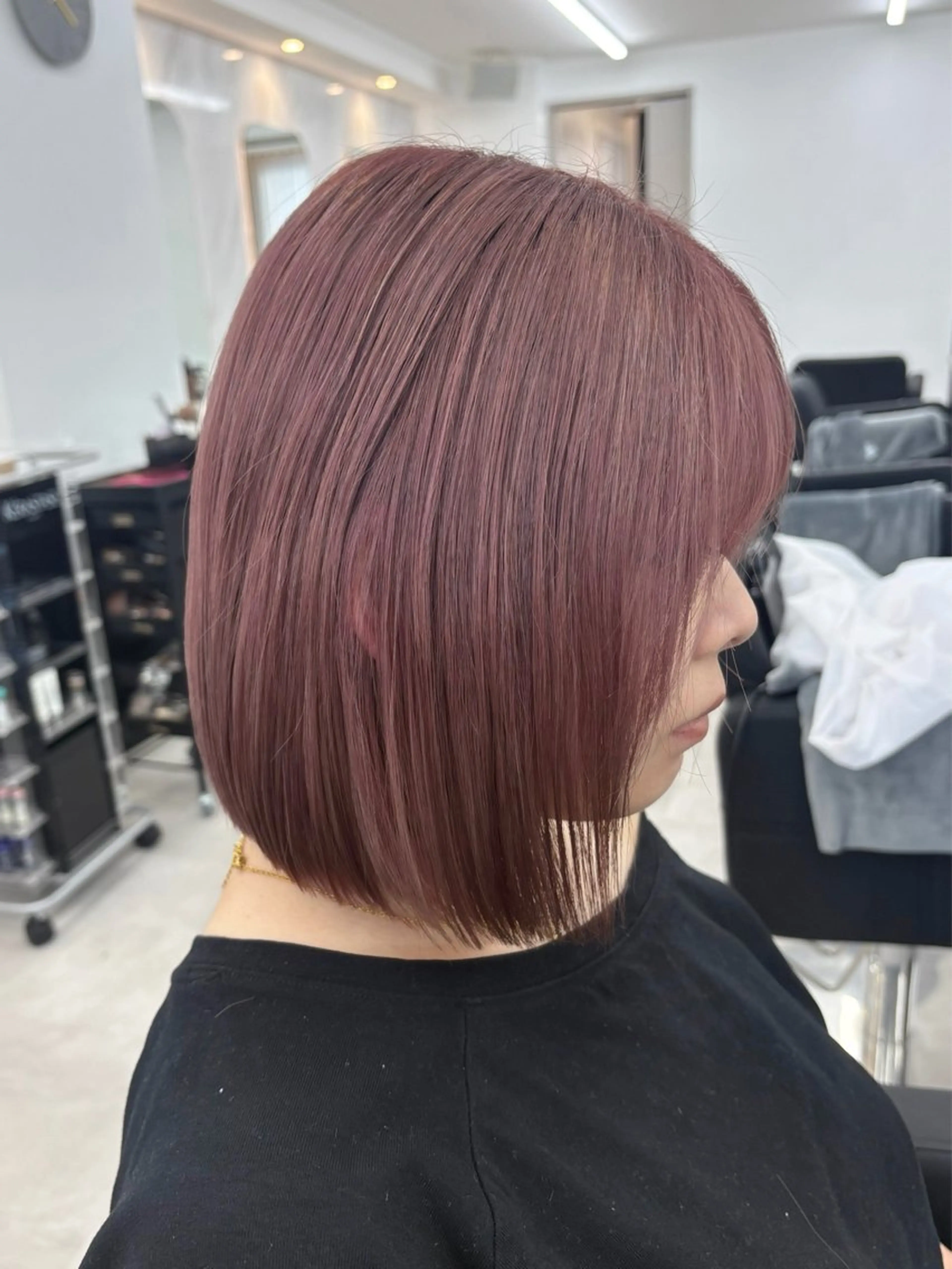 ショート ボブ ヘアカラー トリートメント Lapis所属・韓国レイヤーカット/ AIRIのヘアスタイル