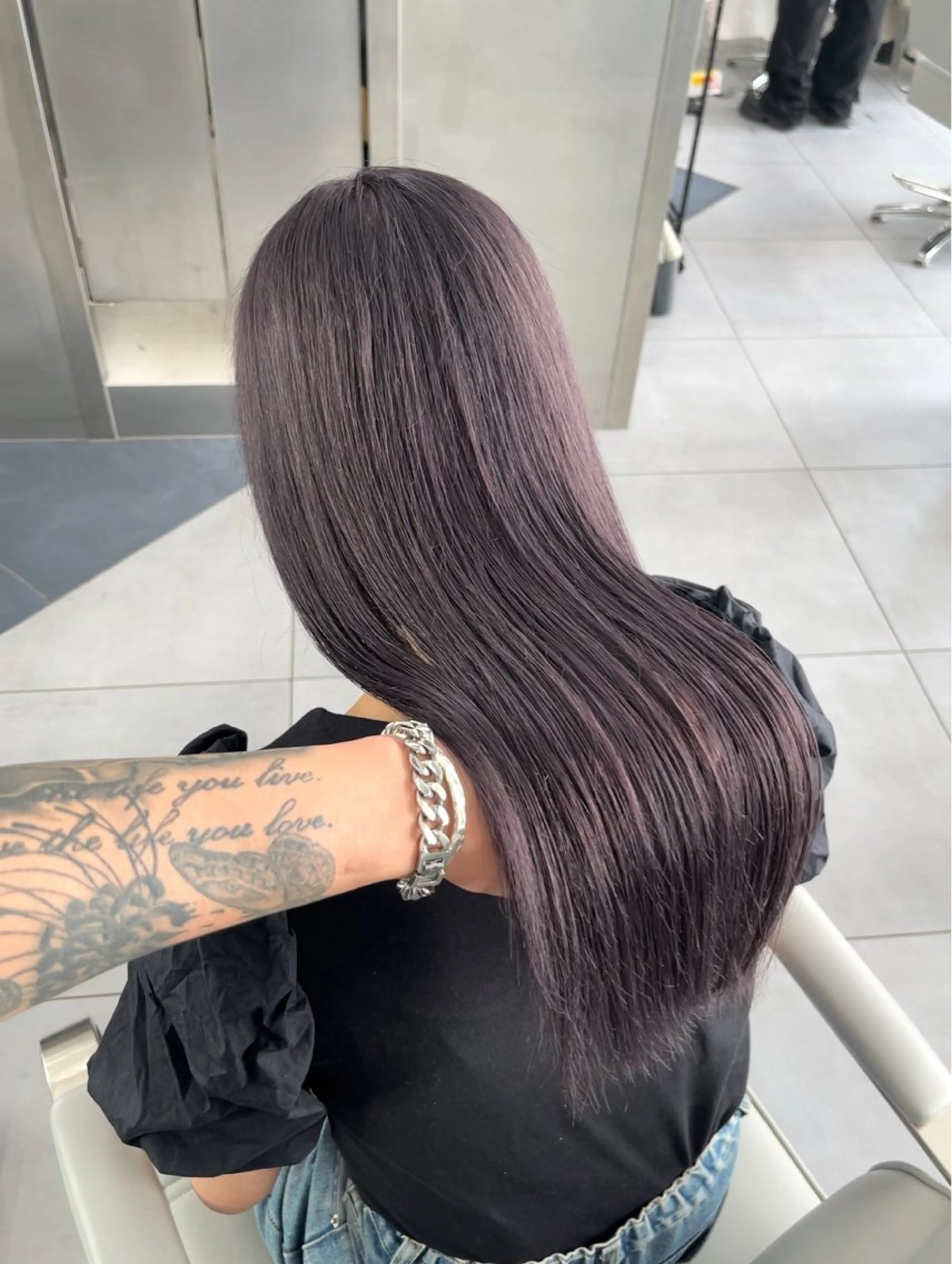 セミロング カラー ヘアアレンジ ハイトーン/透明感/ レイヤー/かずや🦁のヘアスタイル