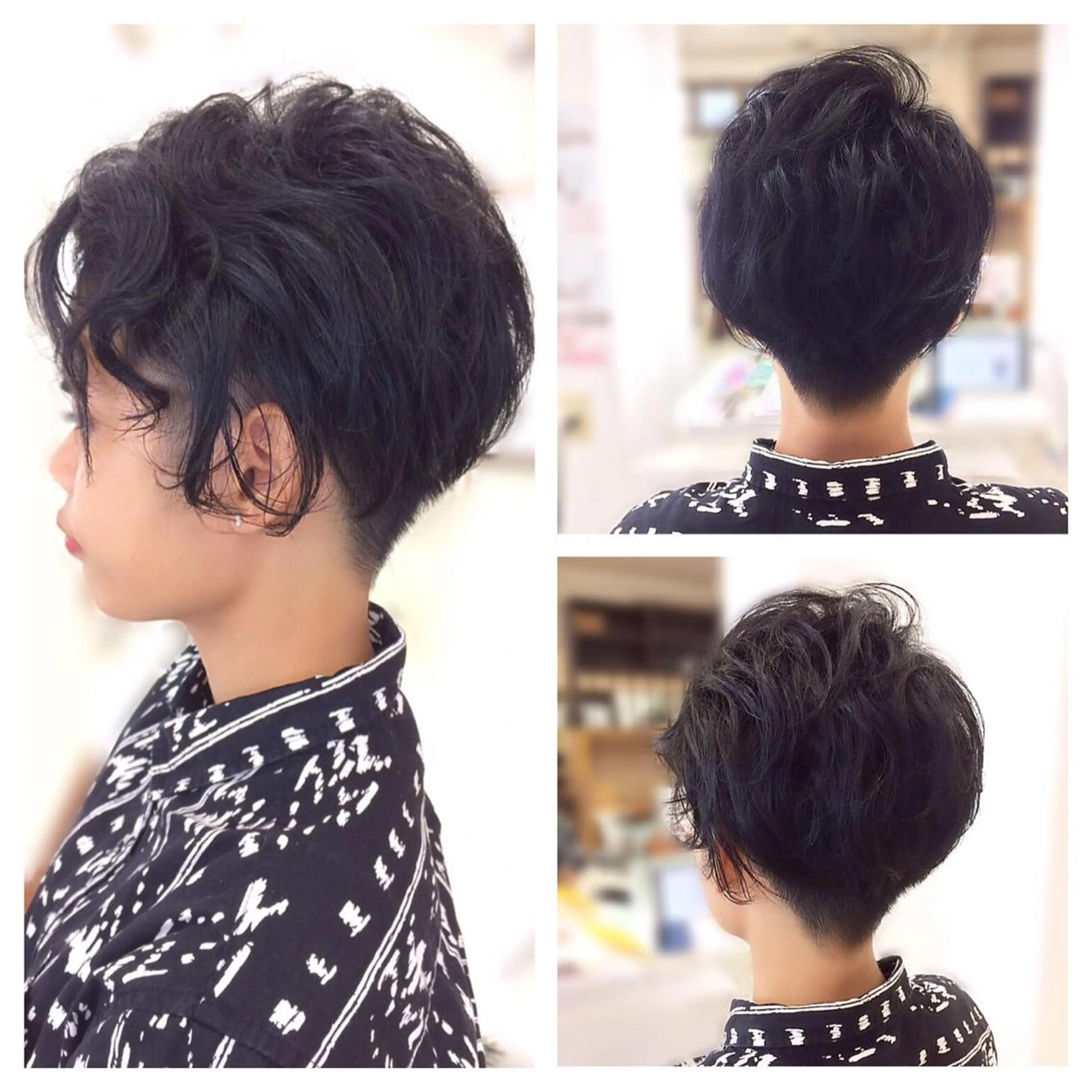 ショート ハンサムショート ショートヘア カット トリートメント いけだ ゆうのヘアスタイル