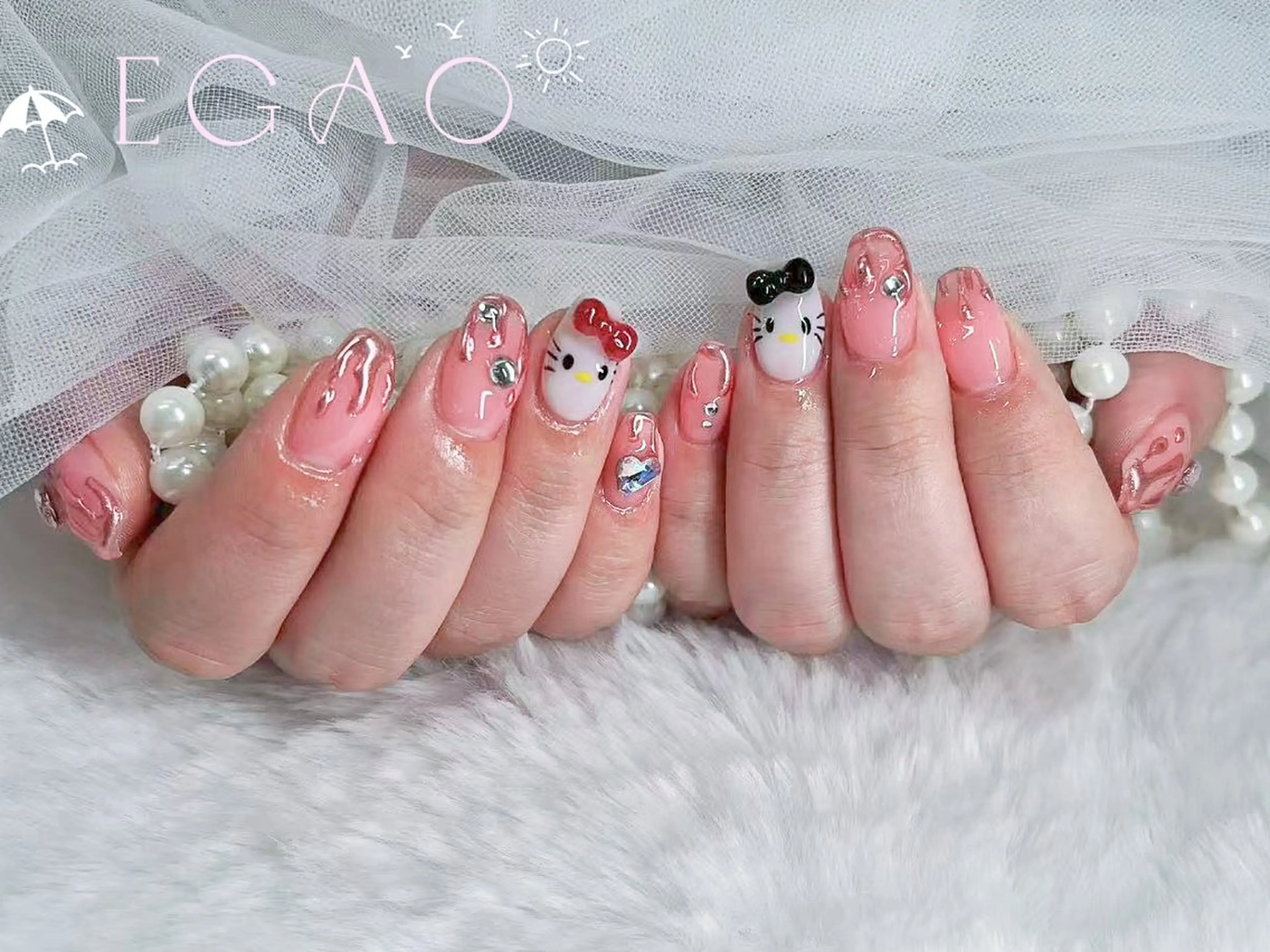 ネイル アートネイル フットネイル フレンチネイル ジェルネイル グラデーション ハンドネイル Egao Nail Salonのネイルデザイン