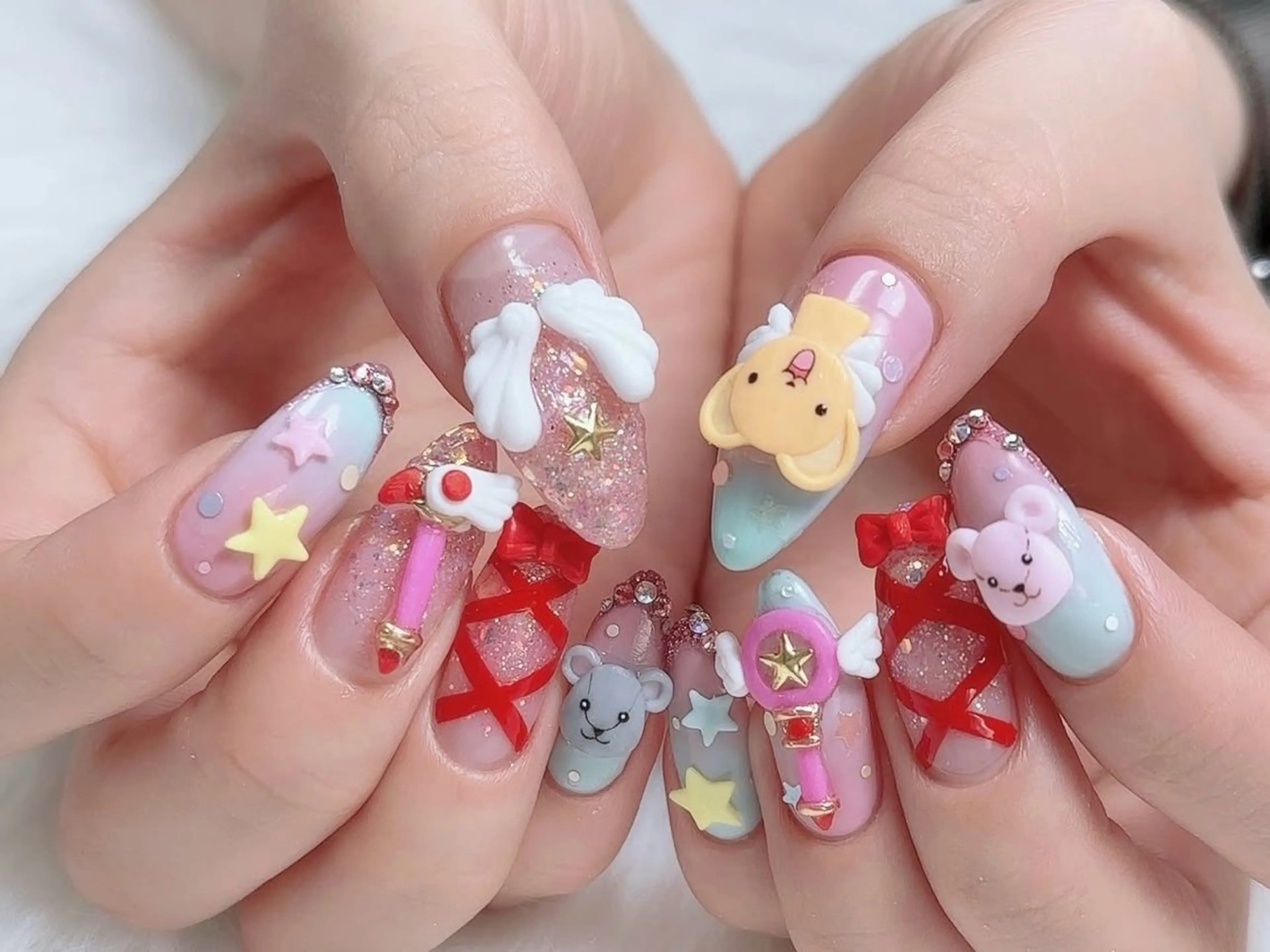 メンズ ネイル アートネイル フレンチネイル ジェルネイル キラキラネイル パラジェル ハンドネイル Bloom スカルプ専門店のネイルデザイン