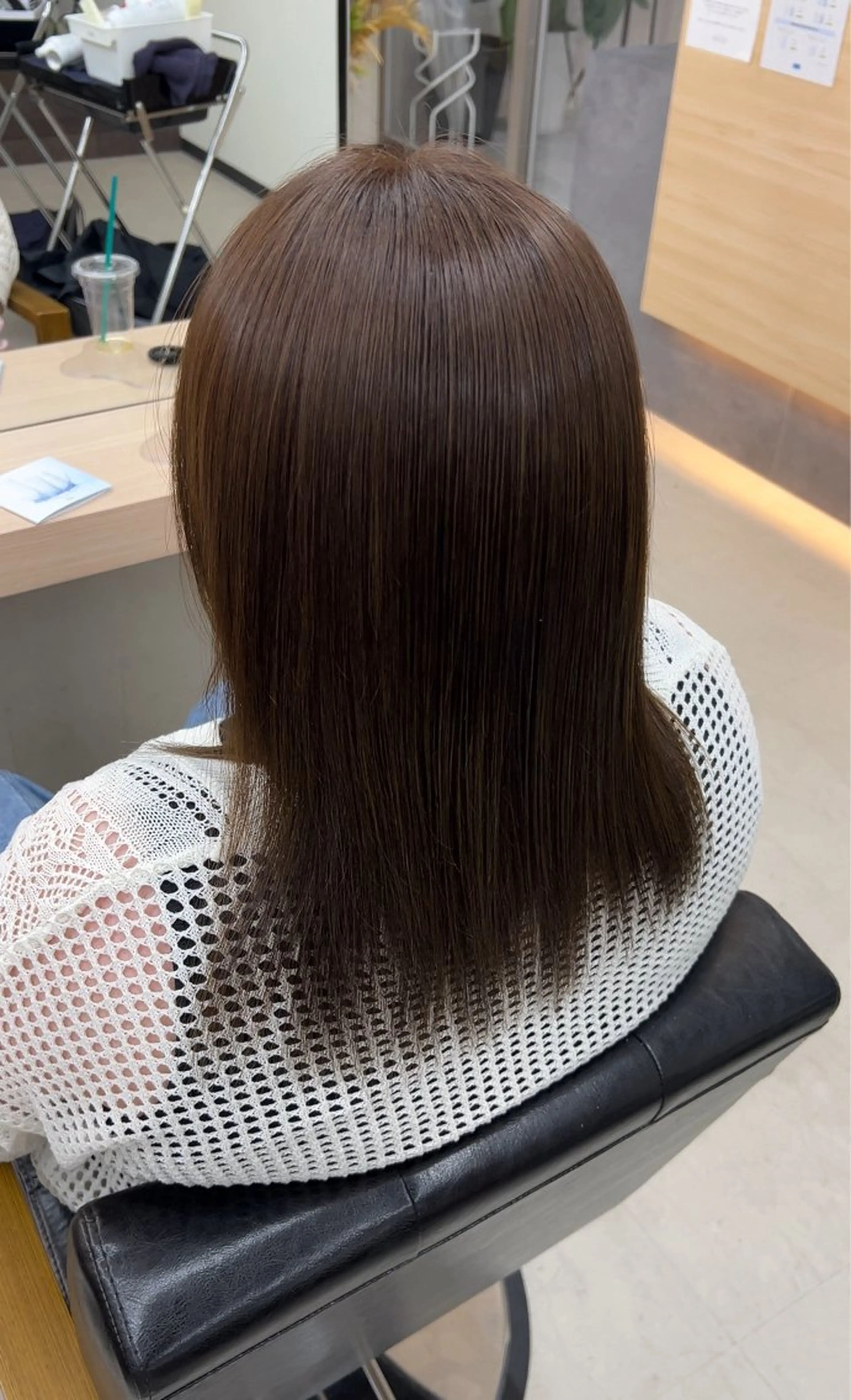 白髪染めを使わない白髪染め全体カラー＋カット＋テクスチャトリートメントの写真