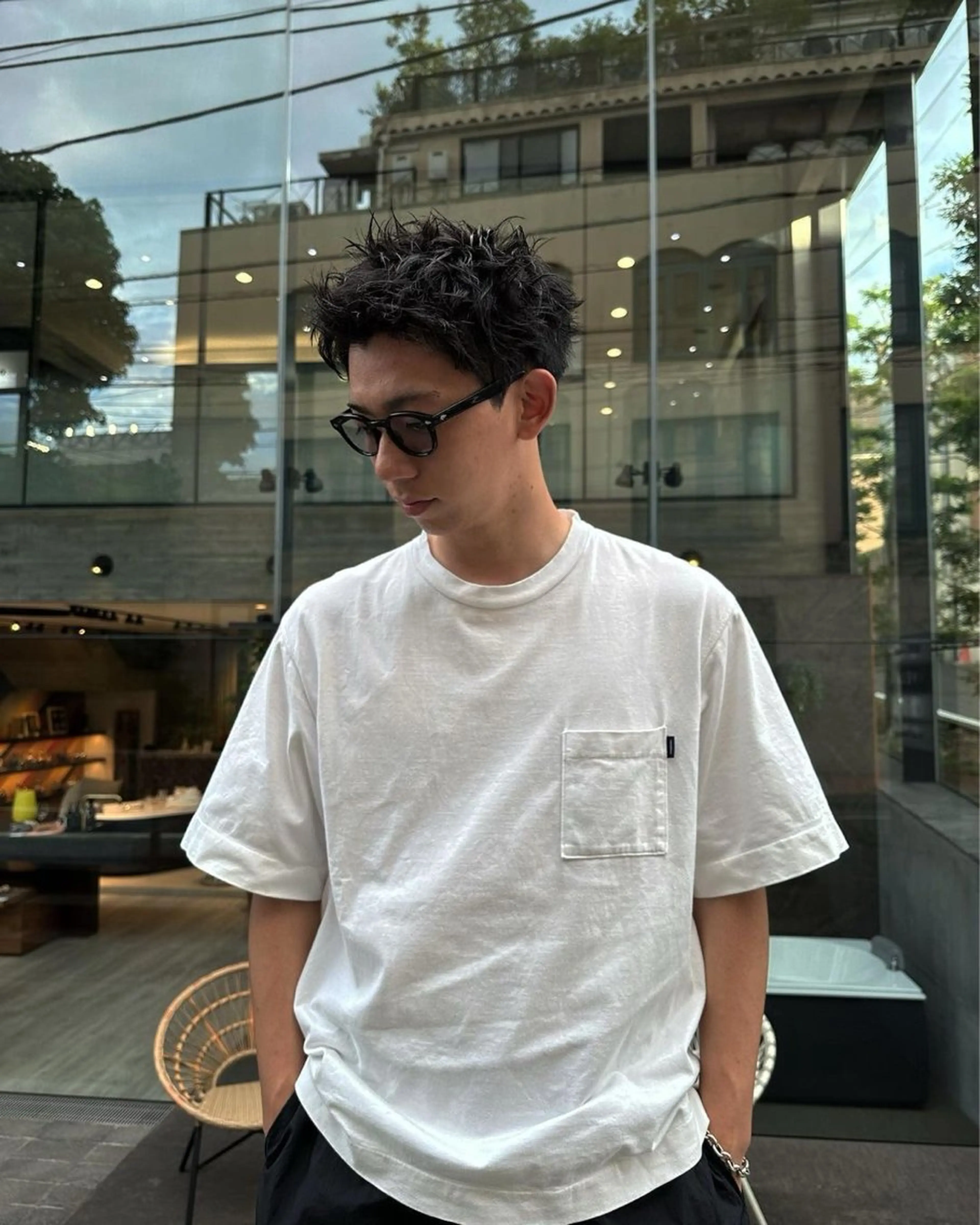 メンズショートスタイルに相性抜群👍よりランダムに動くピンパーマ🌀（カット込み）の写真