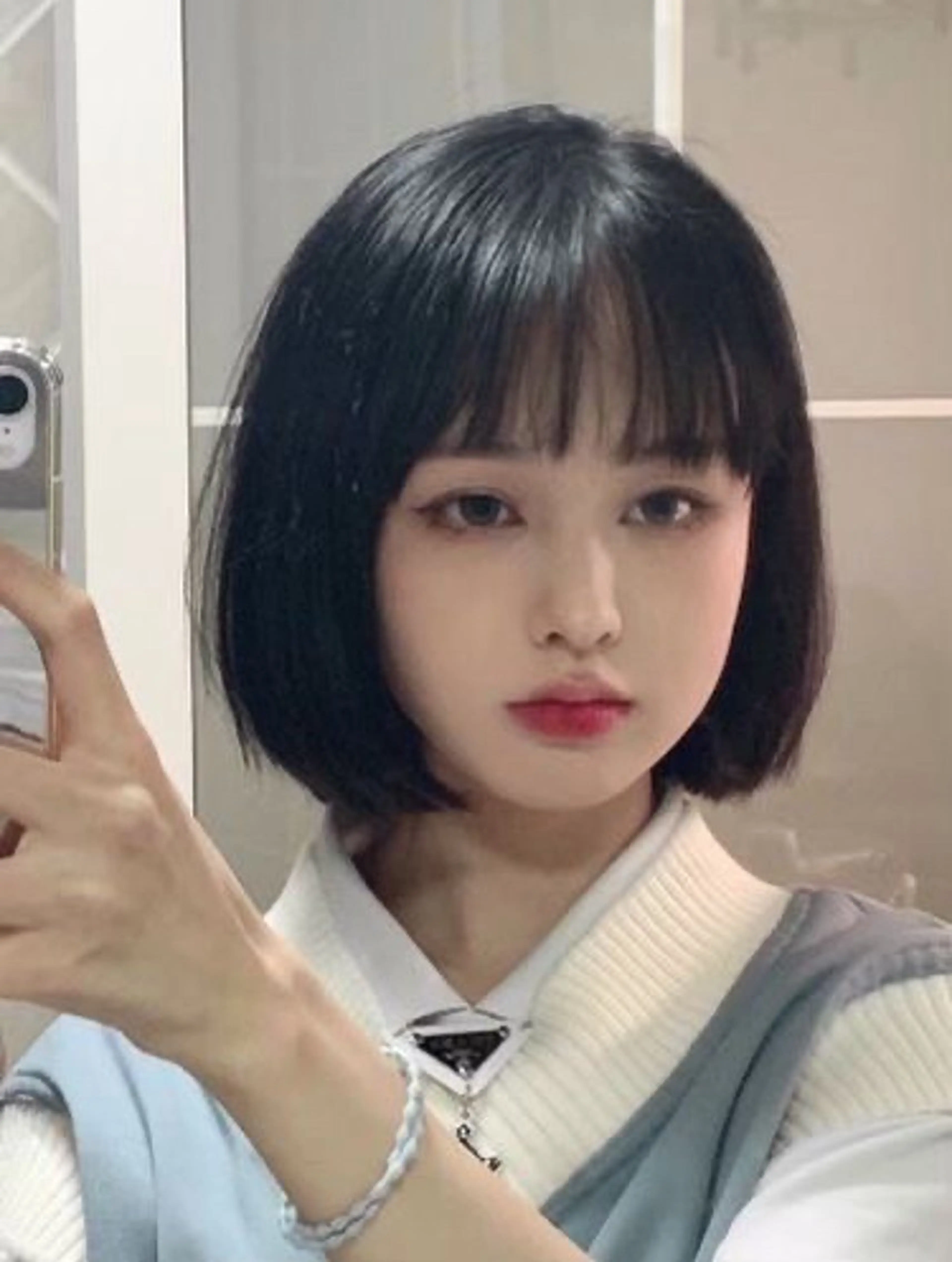 ミディアム カラー パーマ ヘアアレンジ ミディアムパーマ ボブ 韓国風ヘア ショートヘア原宿 fifth コシのヘアスタイル