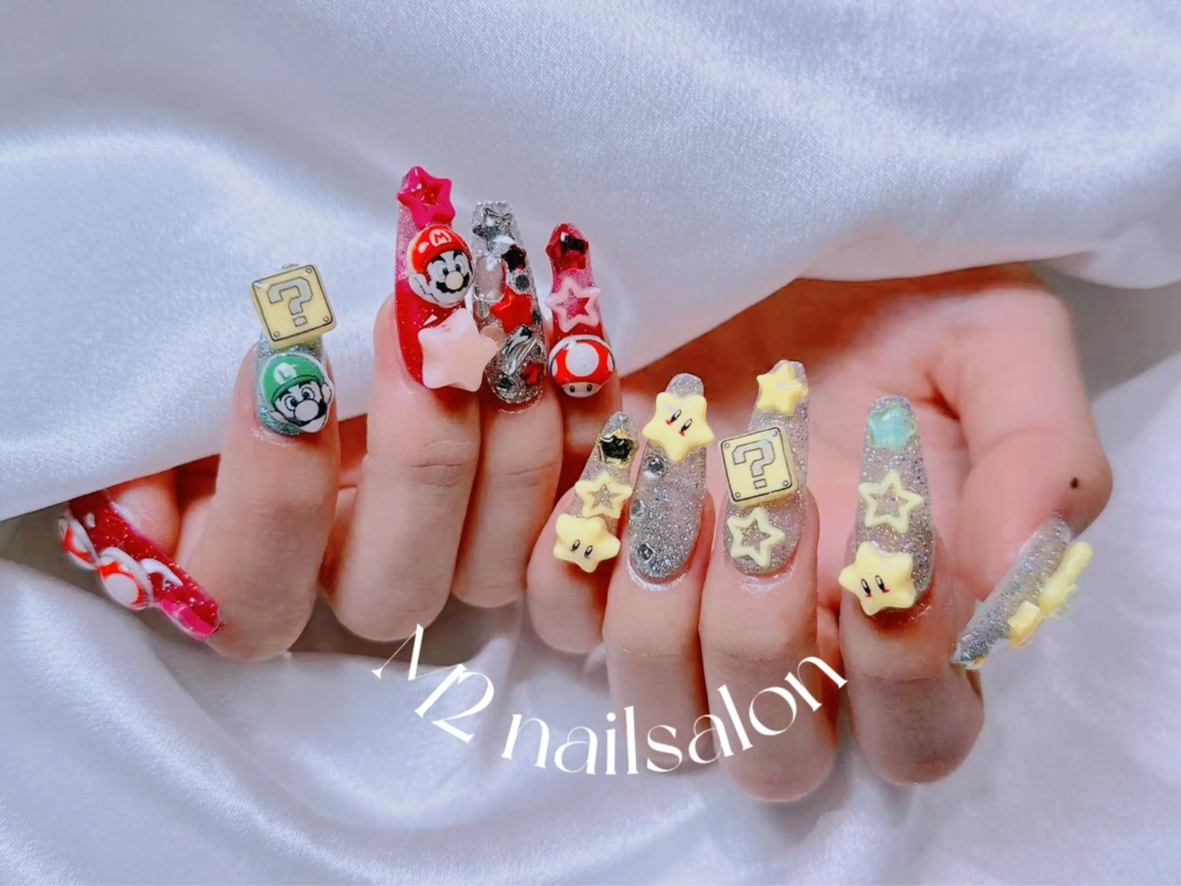 ネイル 持ち込み 長さだし専門店 M2　rikaのネイルデザイン