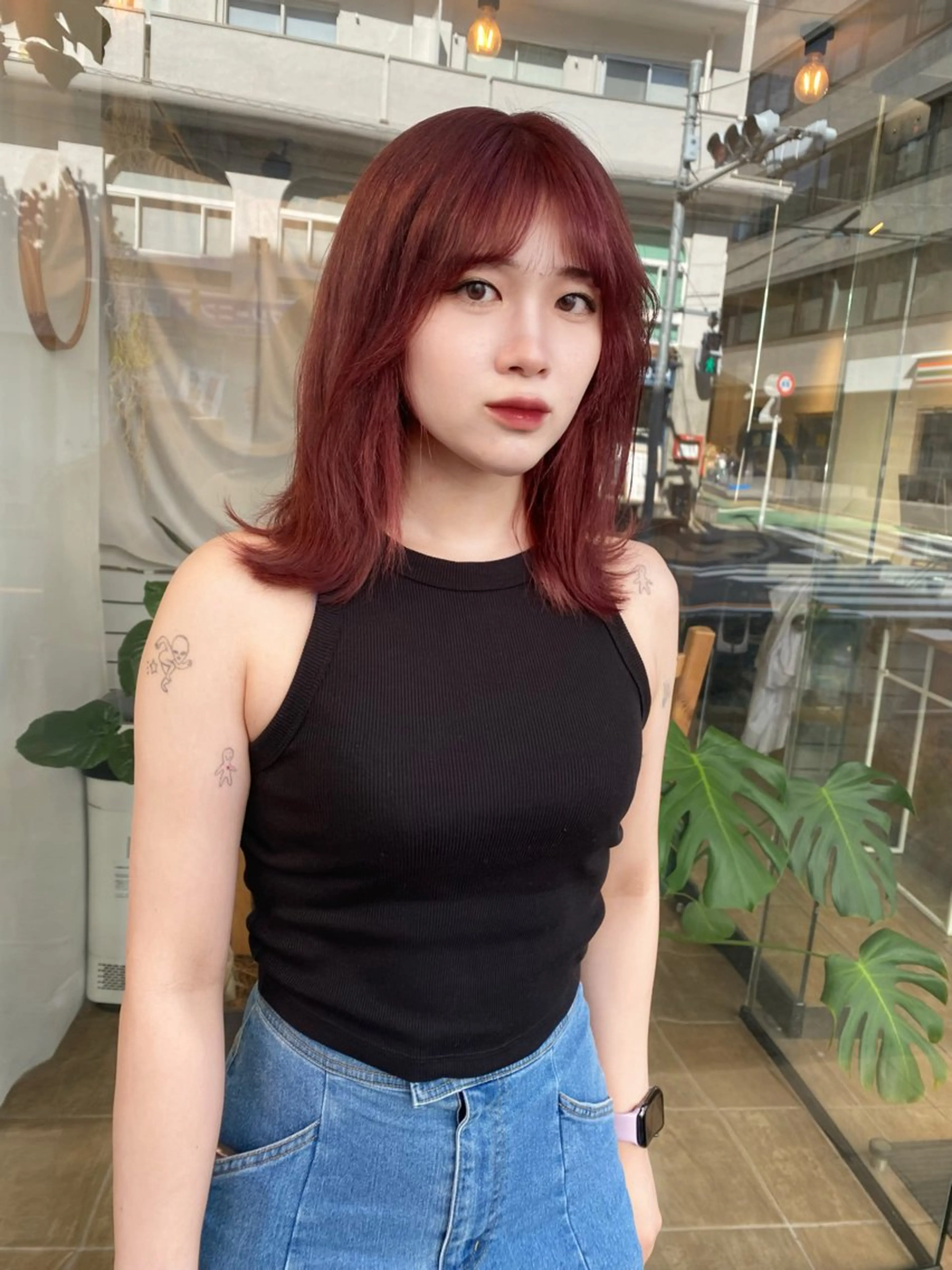 ミディアム カラー Joule銀座 石山あやのヘアスタイル