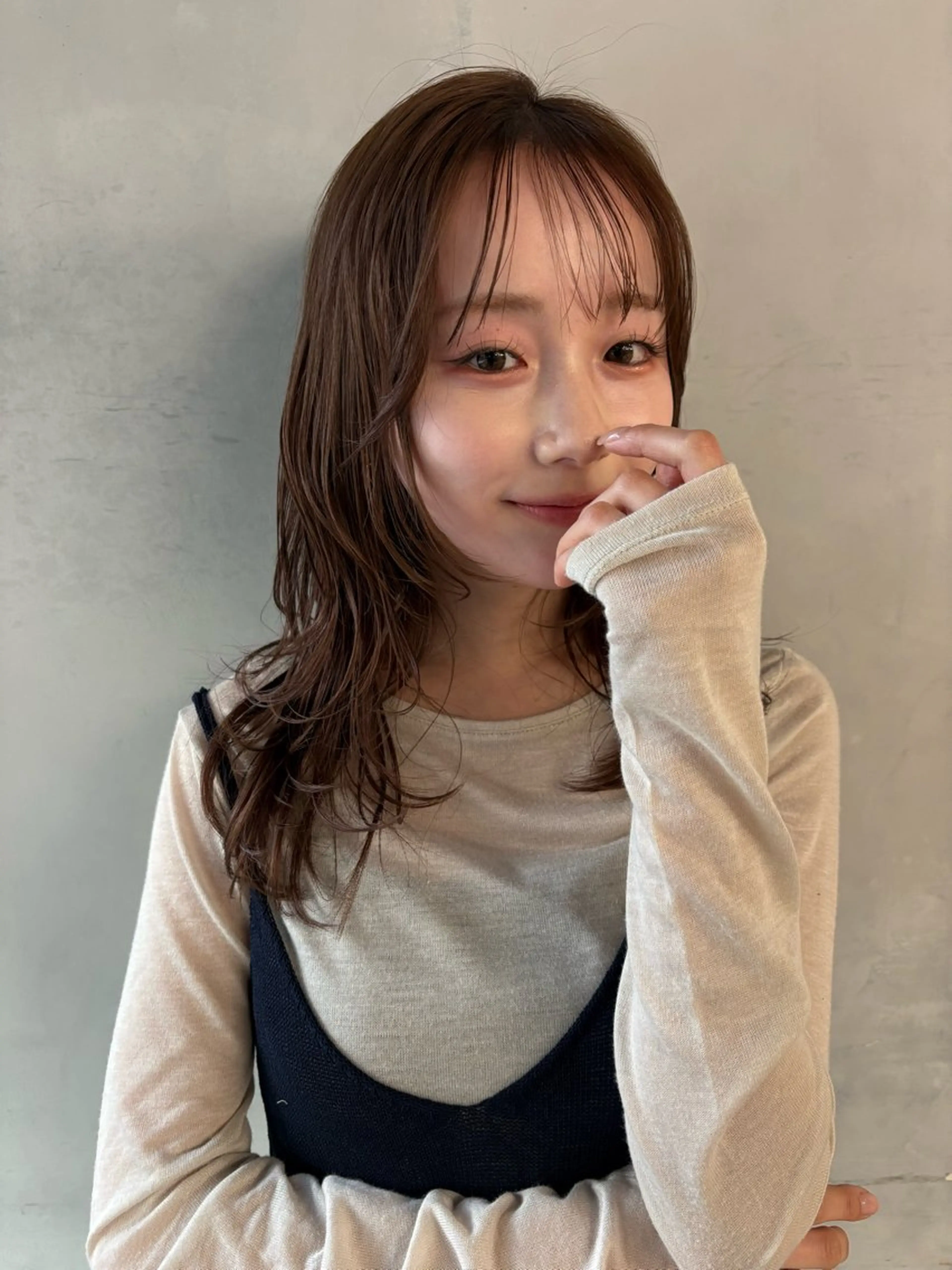 セミロング レイヤーカット unami kichijoji所属・💭透明感/艶髪🫧 haluki🫧‪のヘアスタイル