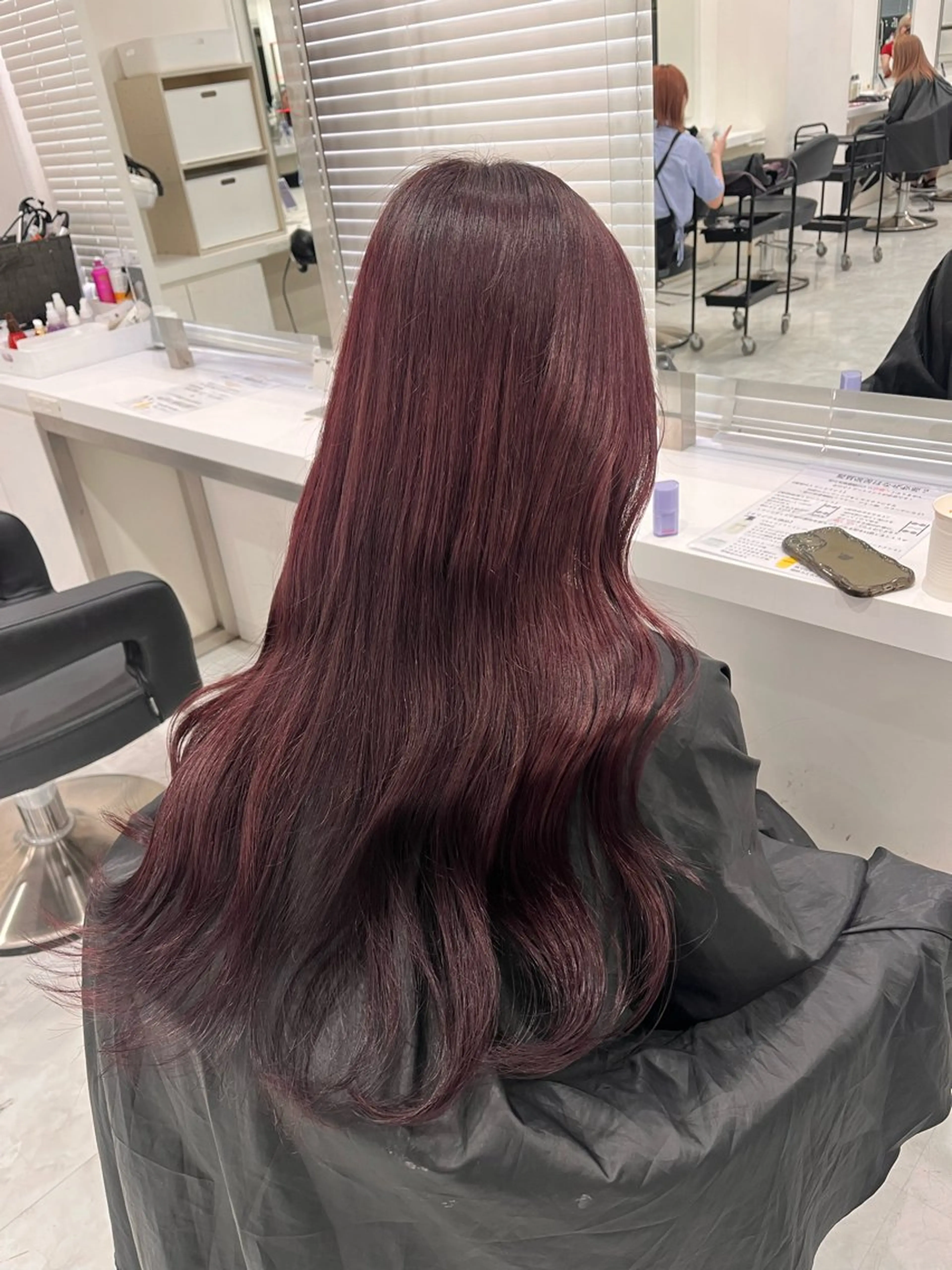 ロング カラー ブリーチなしで叶える 🍒モテ暖色🎀🪽のヘアスタイル