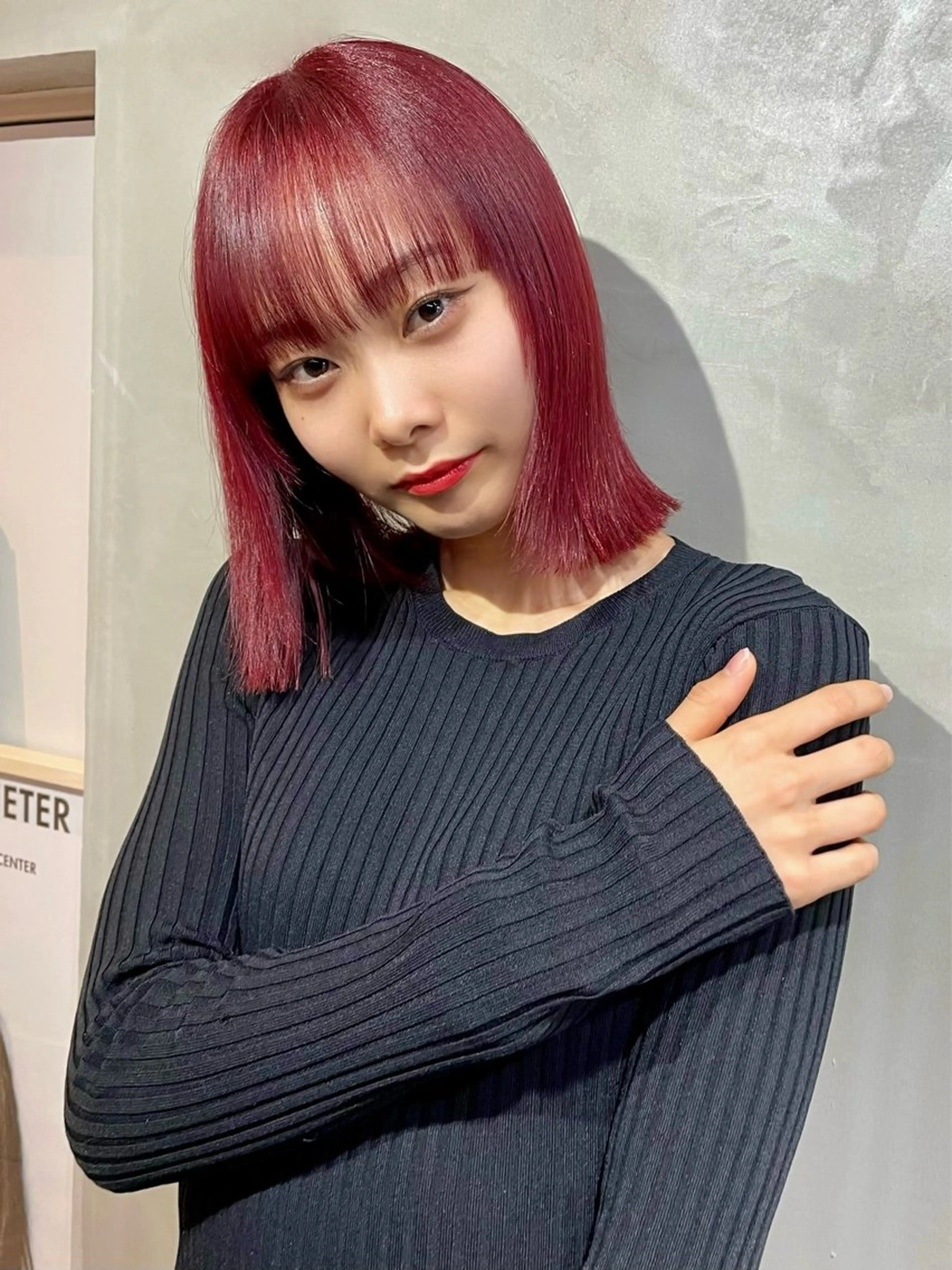 ミディアム カラー カノン/アニオタ🧡 暖色/酸性ストレートのヘアスタイル