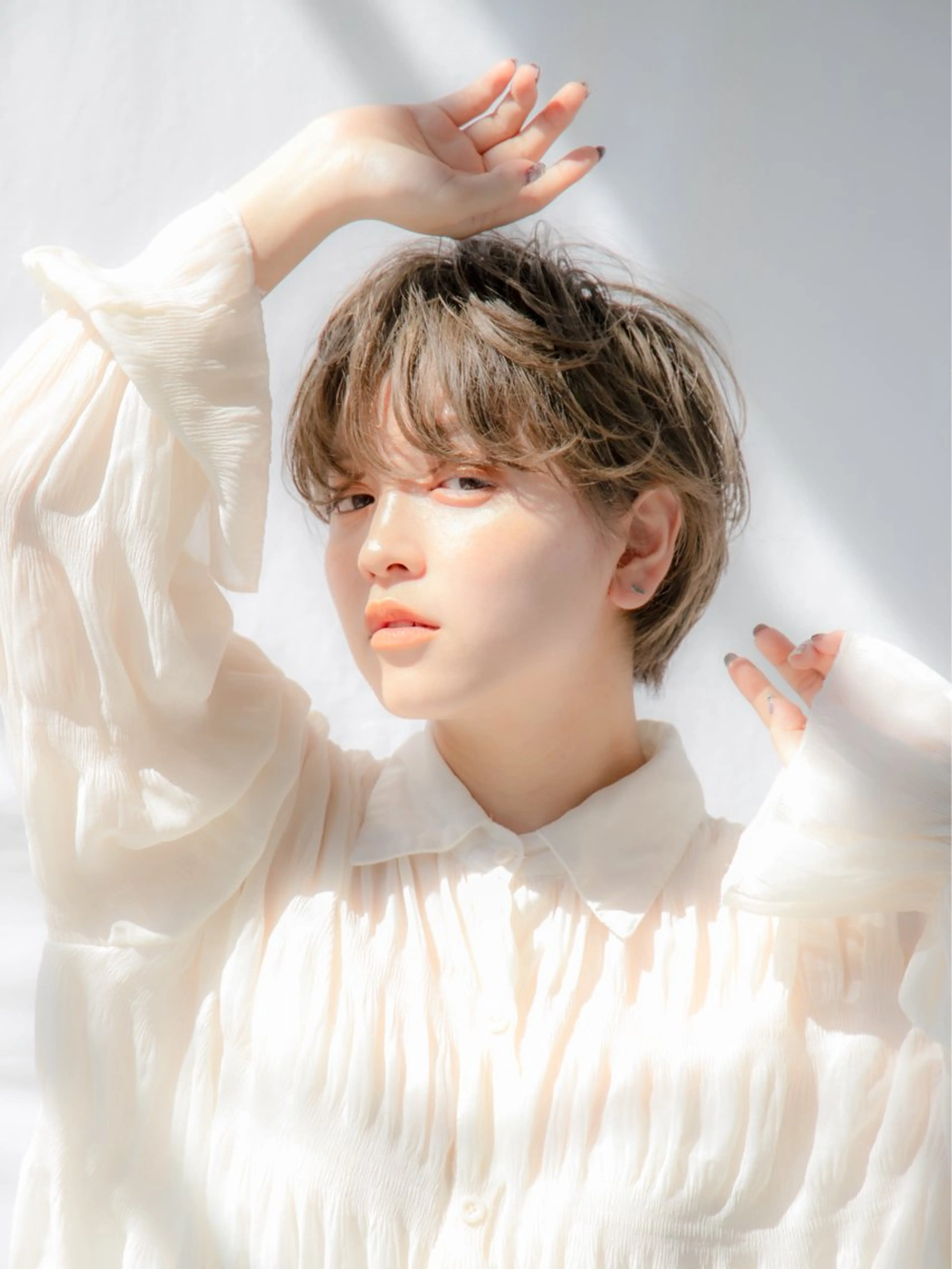 ショート カラー ボブ 似合わせカット ショートヘア 顔周りレイヤー/ボブ 銀座✨中野まさひろのヘアスタイル