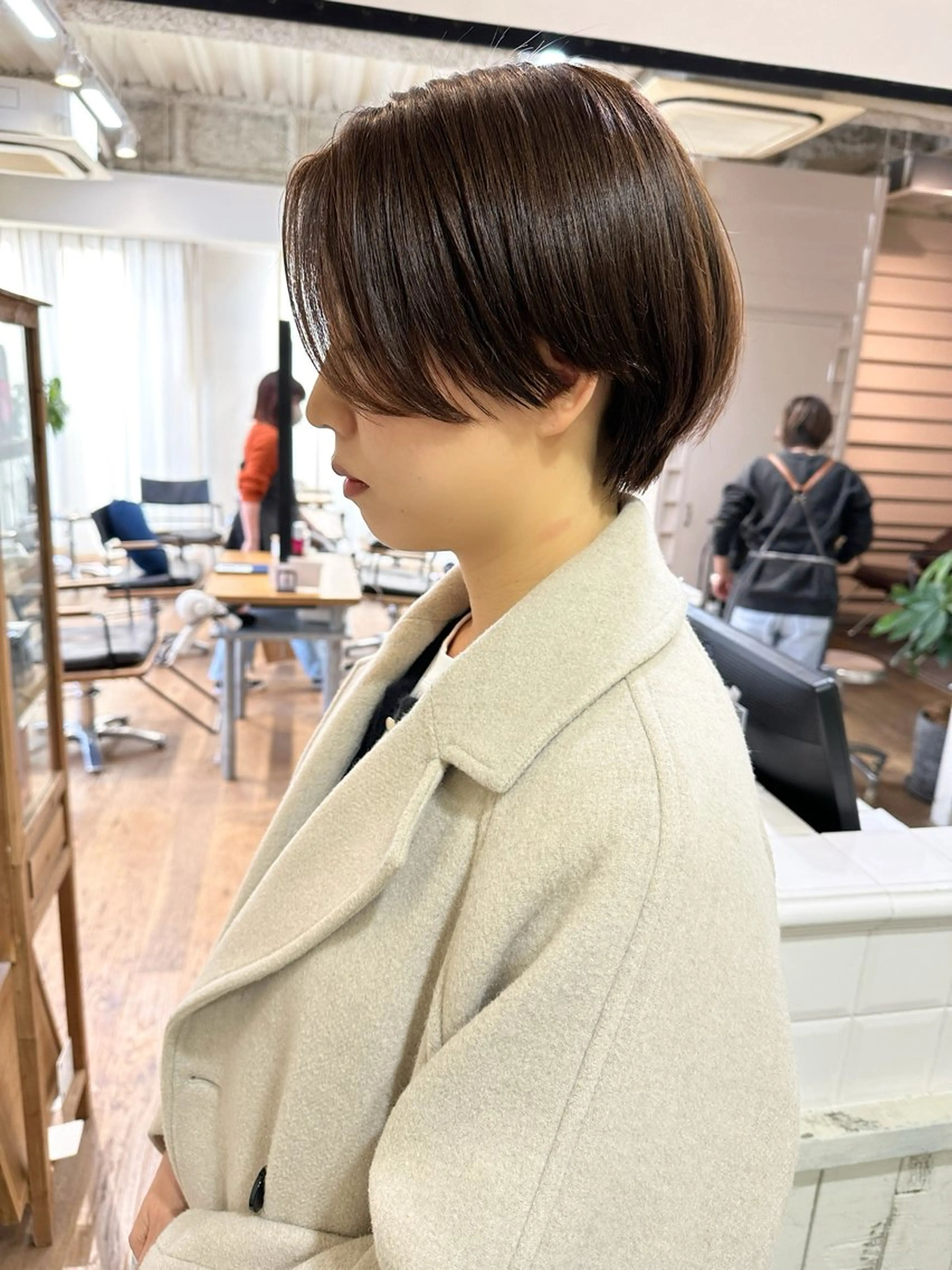 ショート ショート ボブ 梅田 木戸健人のヘアスタイル