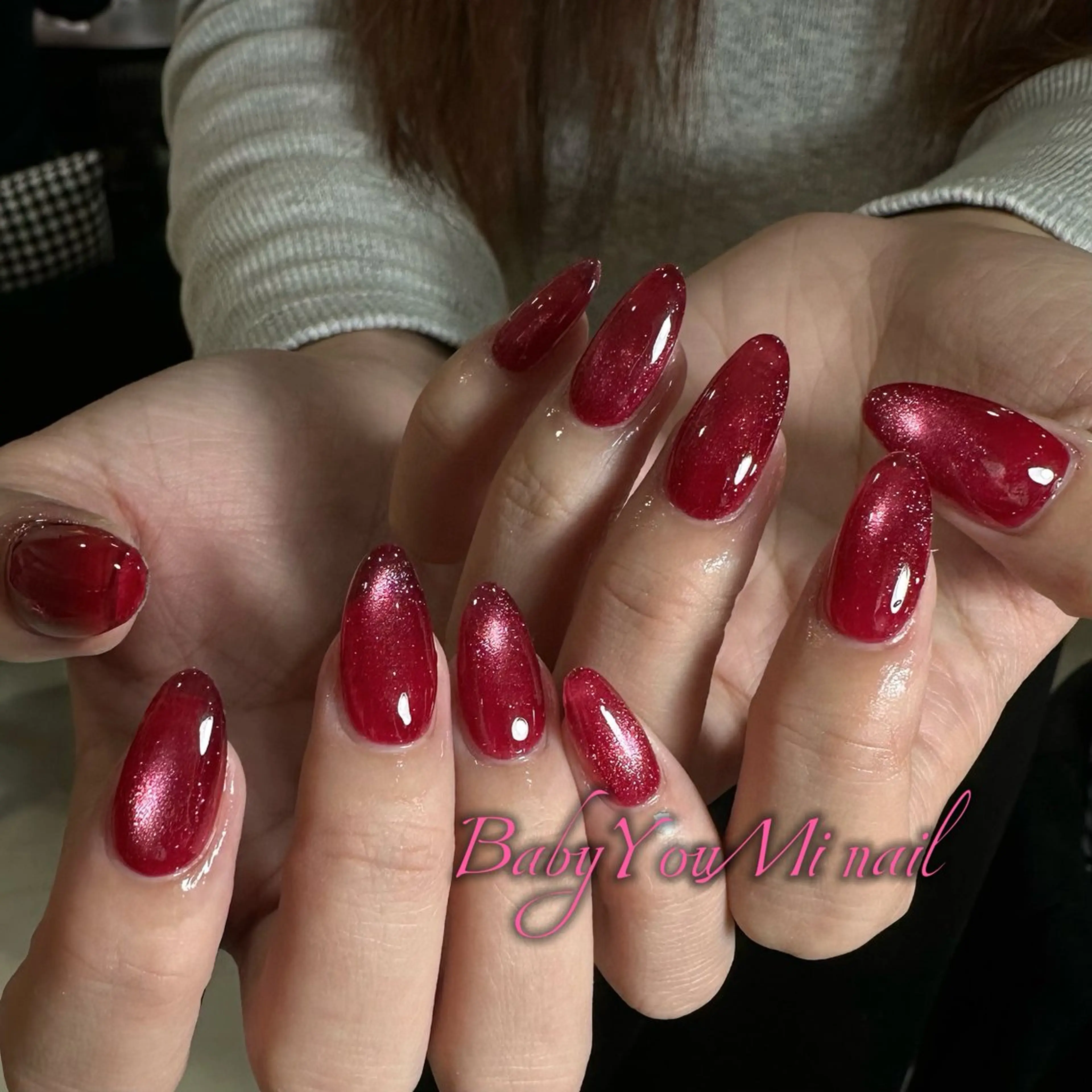 ネイル オーロラネイル 成人式 フットネイル フレンチネイル ジェルネイル ハンドネイル Oomiya 服部のネイルデザイン