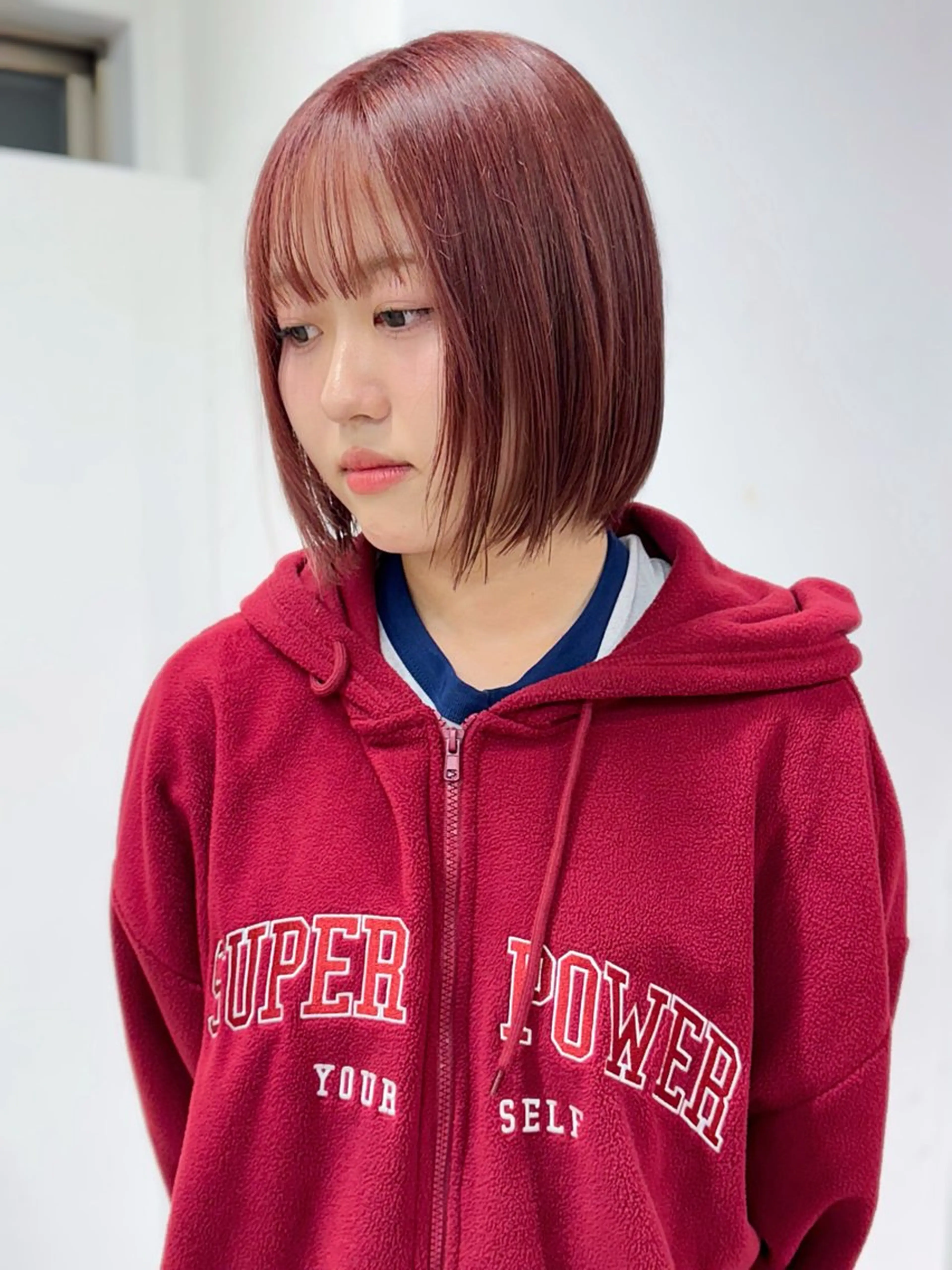 ミディアム 垢抜け/レイヤー/ ハイトーン/アスナのヘアスタイル