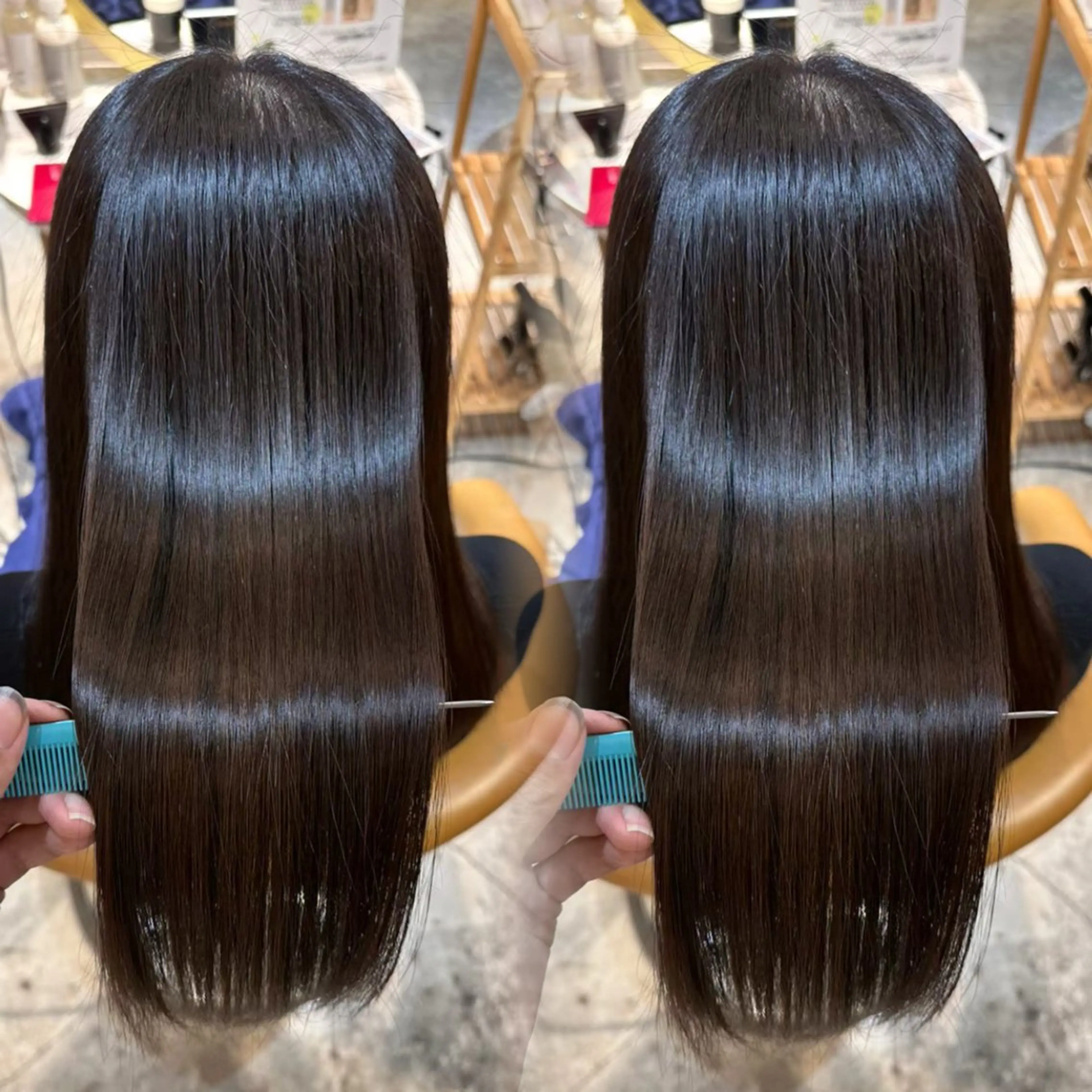 ロング 髪質改善 縮毛矯正 トリートメント 酸性ストレート 酸熱トリートメント 縮毛矯正 トリートメント Lond charme 吉祥寺所属・縮毛矯正・レイヤー カット募集中/ななこのヘアスタイル