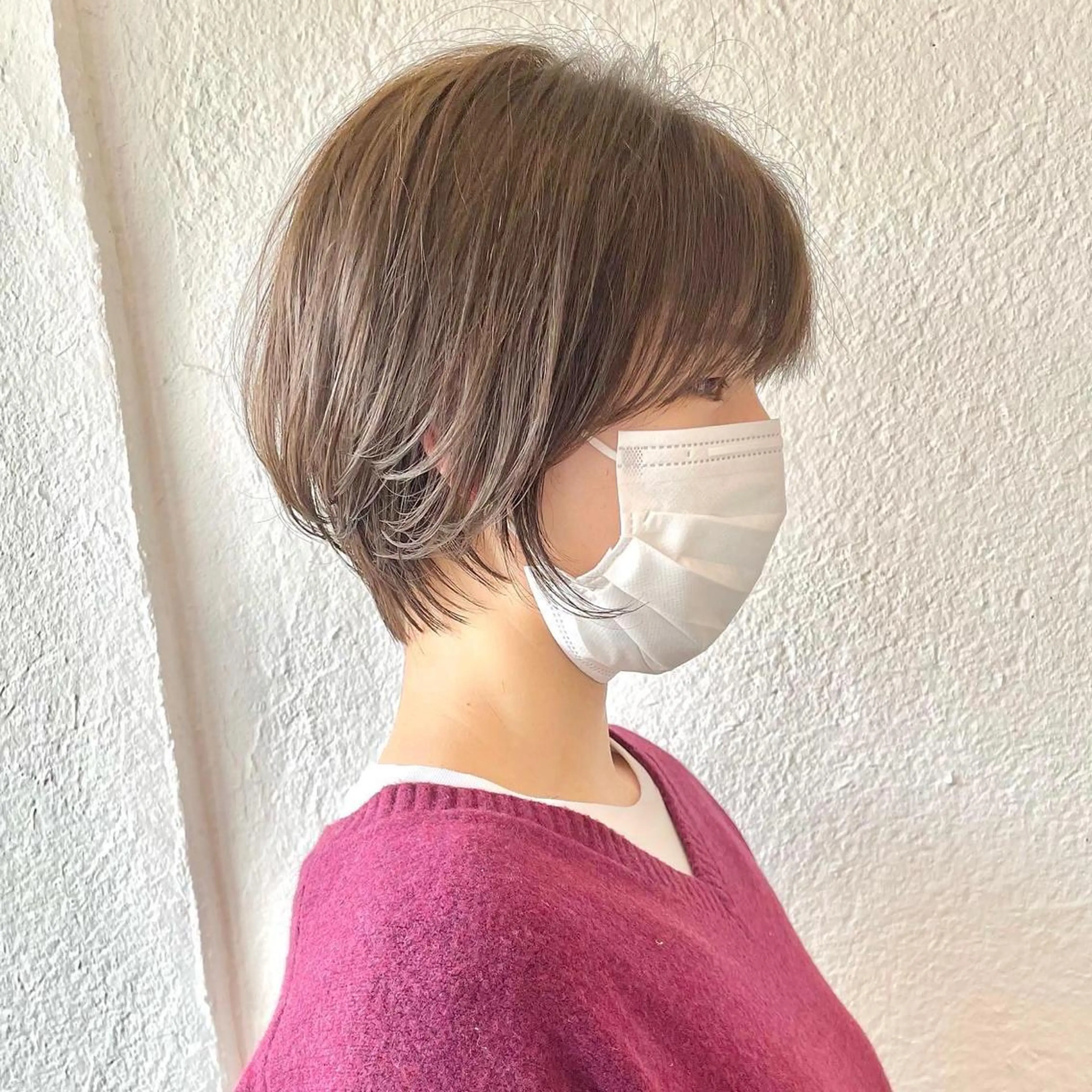 ショート カラー くびれヘア ショートヘア カット ヘアカラー トリートメント エターナル所属・髪質改善特化 谷口祐綺のヘアスタイル