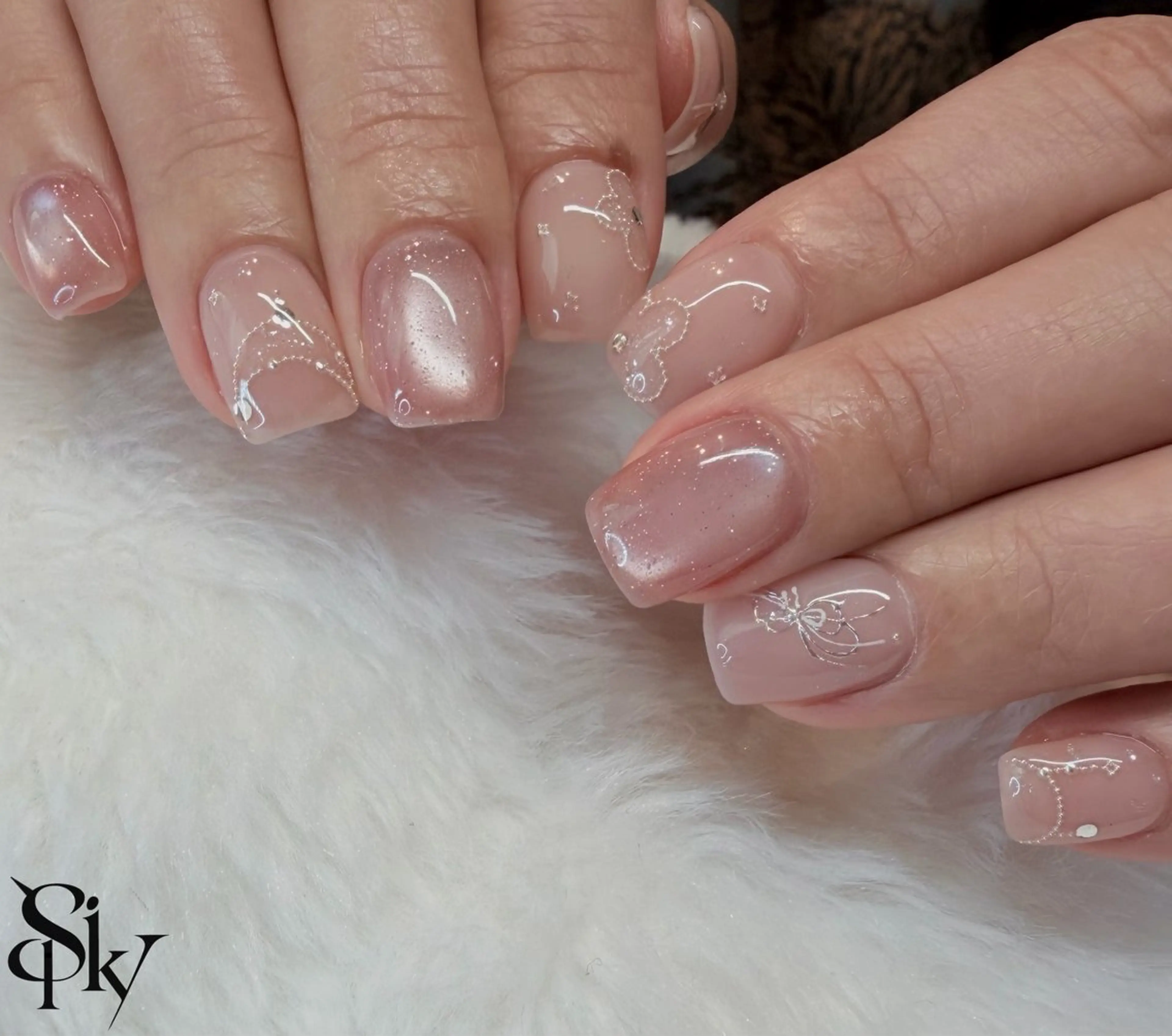 ネイル ハンドネイル Spiky とうげ ふうかのネイルデザイン