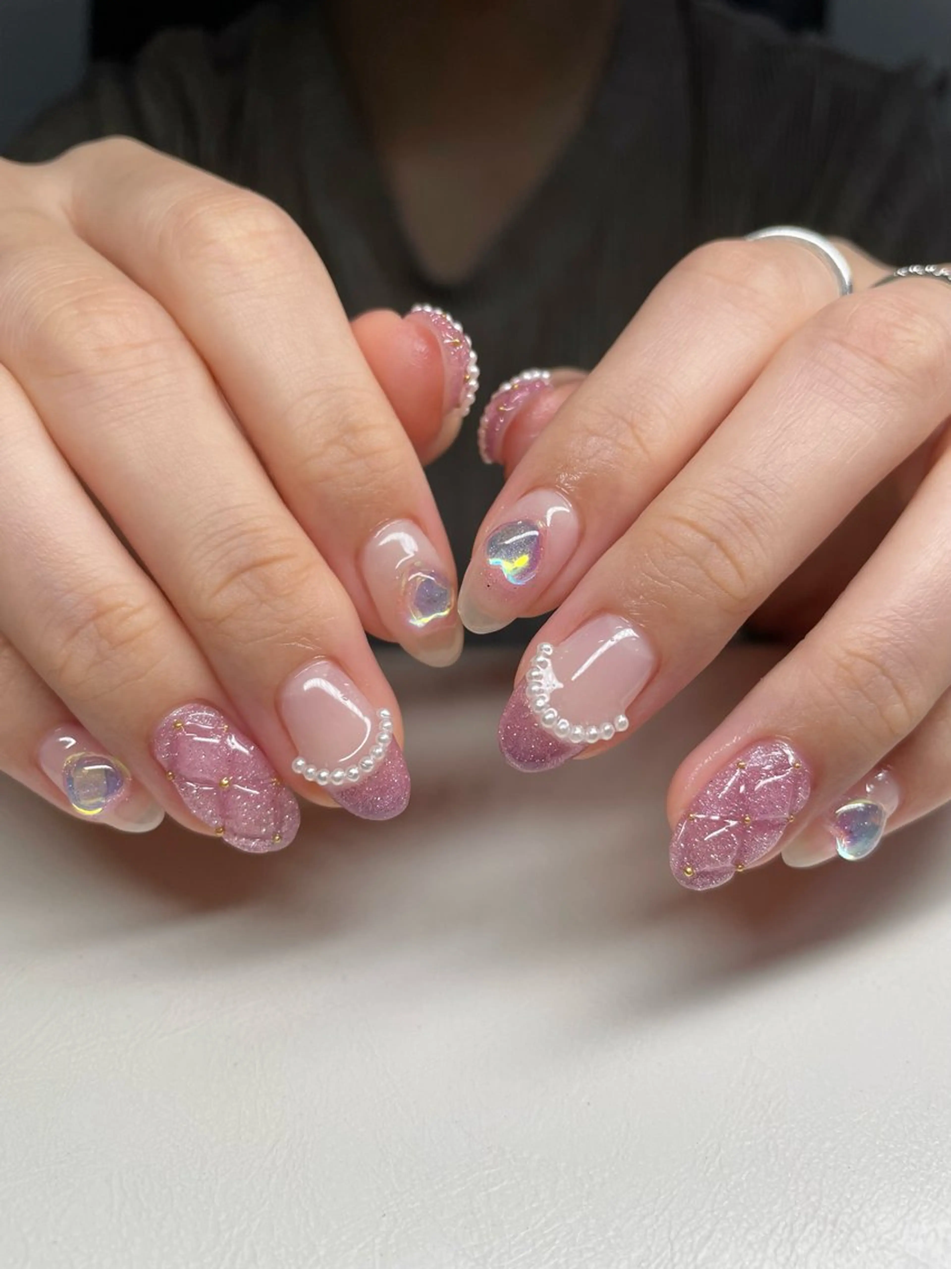 ネイル 持ち込み ハンドネイル Rena-ju キャサディのネイルデザイン