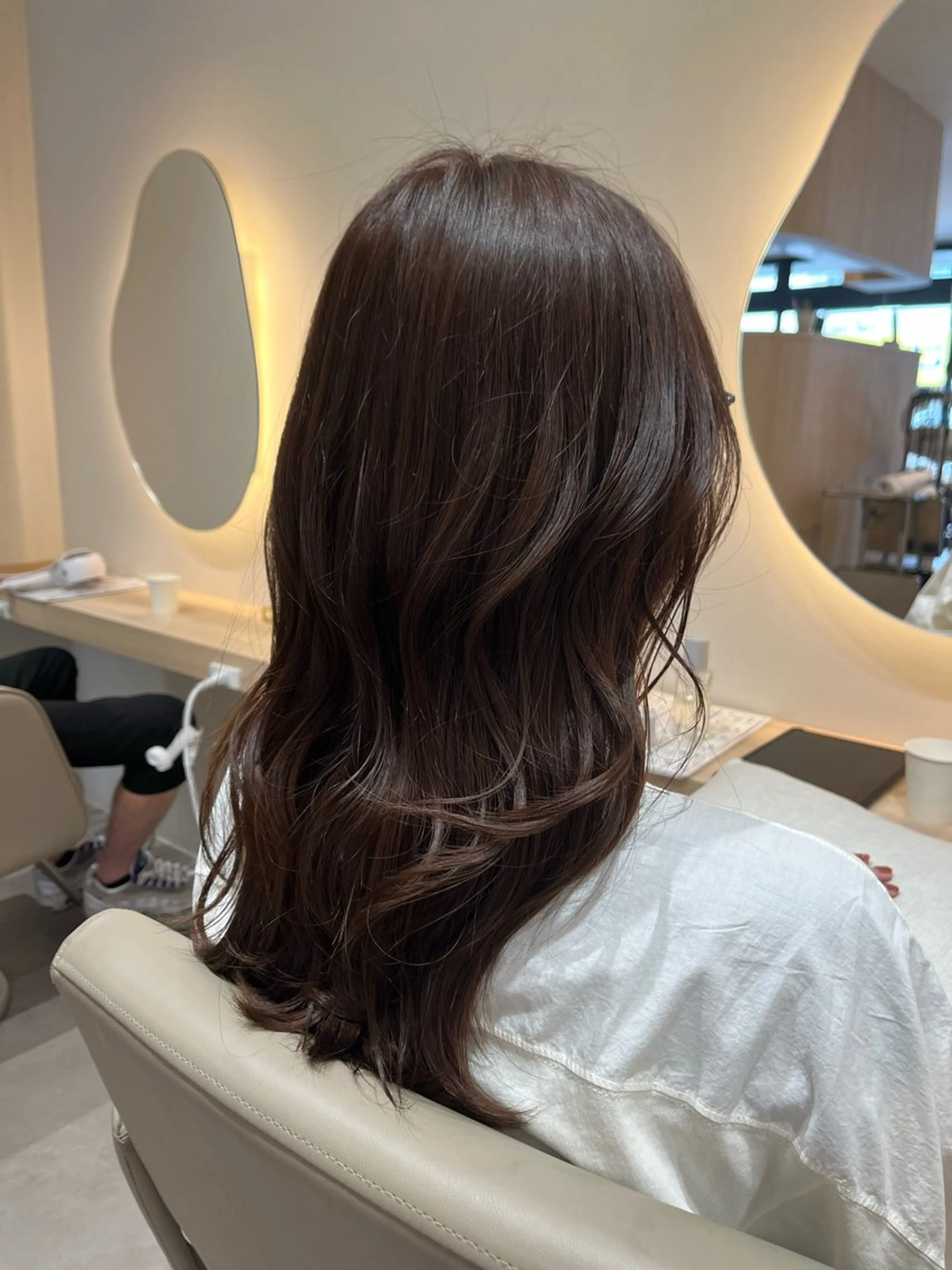 ロング カラー ブラウンカラー マロンブラウン カット ヘアカラー レイヤー/透明感/髪 質改善/メンズ/佐藤のヘアスタイル