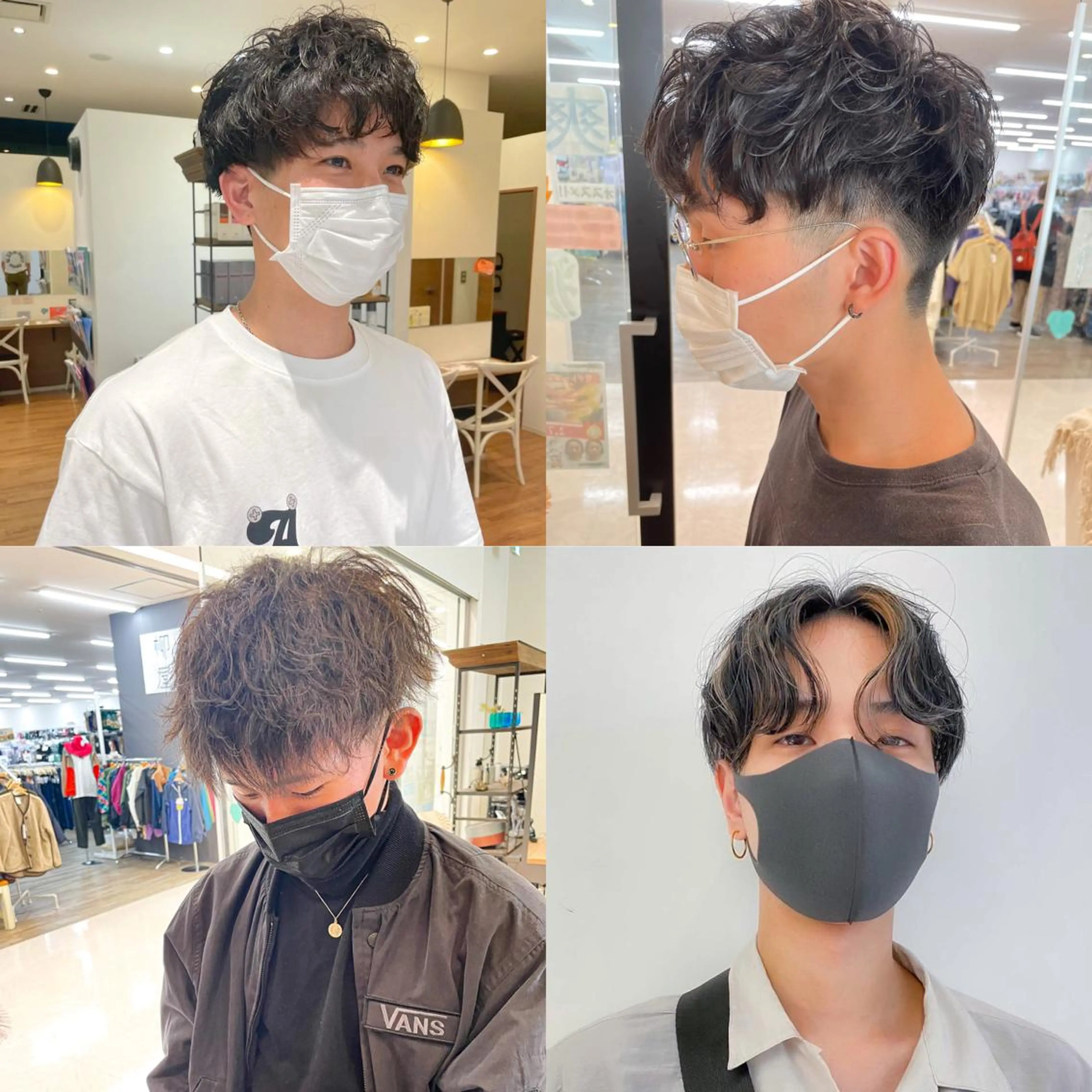 ショート パーマ カット パーマ 髪質改善/ブリーチ 田代 龍我のヘアスタイル