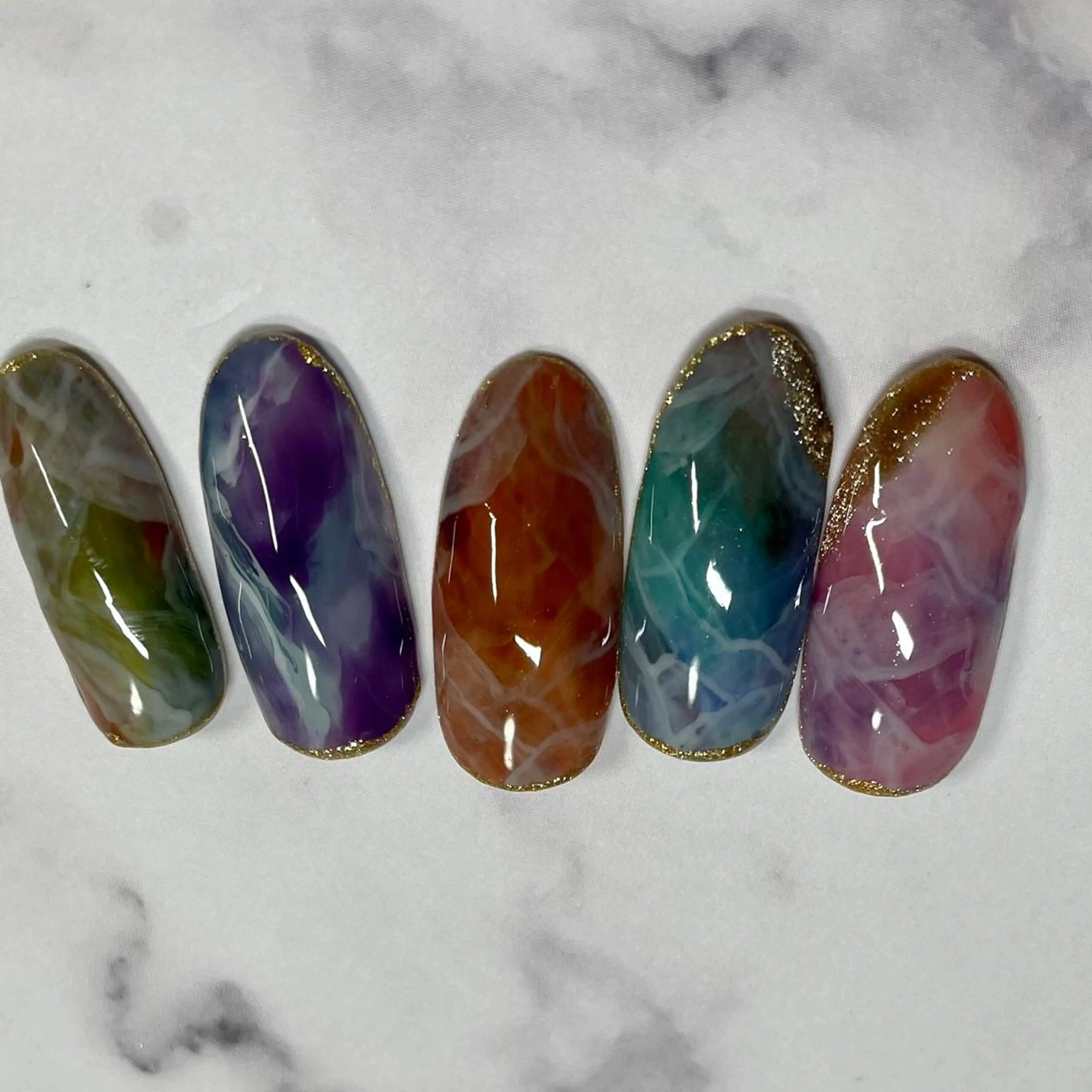 ネイル ニュアンスネイル 奥園 良恵のネイルデザイン