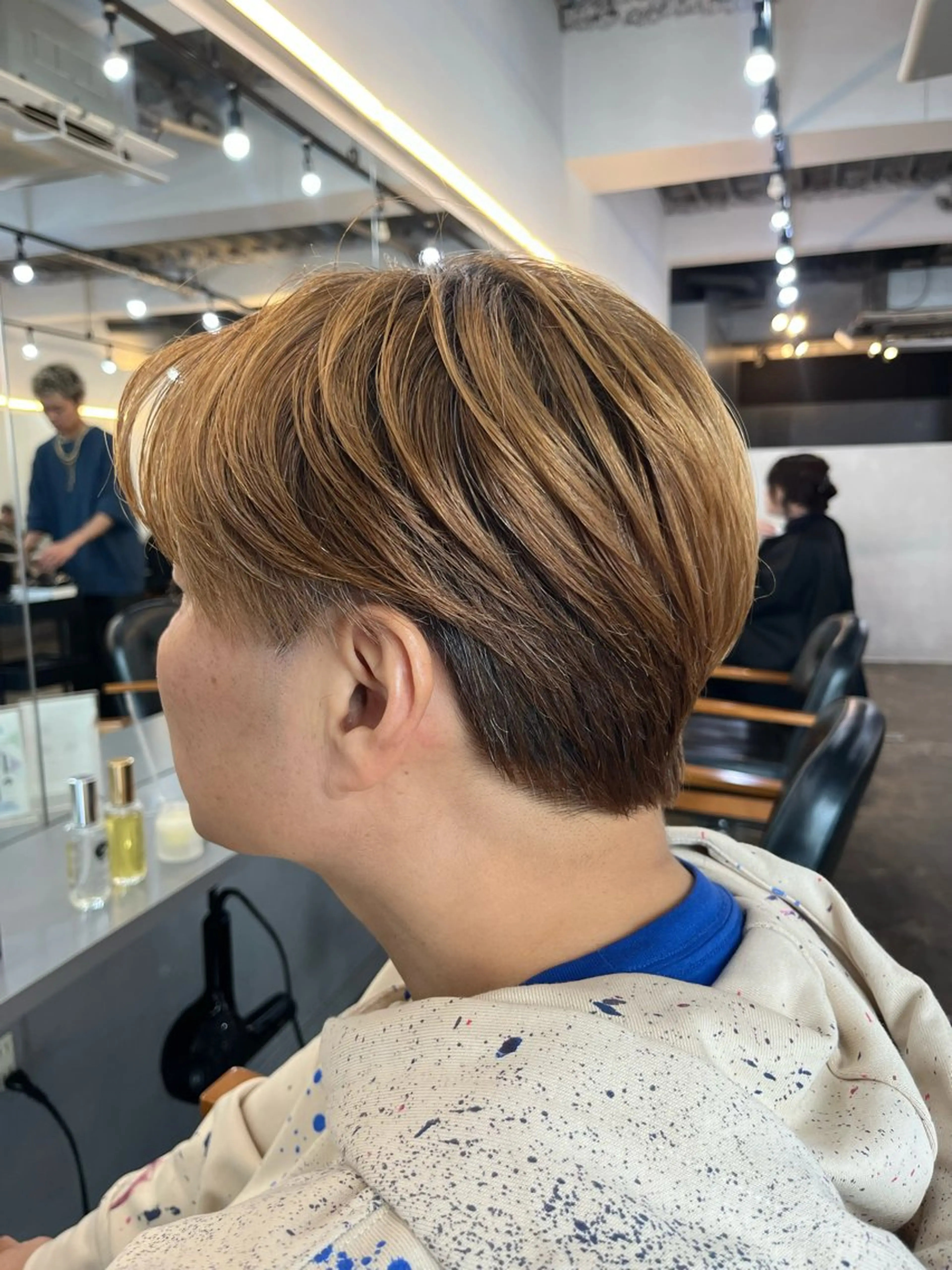 メンズ ブリーチ/ハイトーン ボブ🐥HIYORIのヘアスタイル