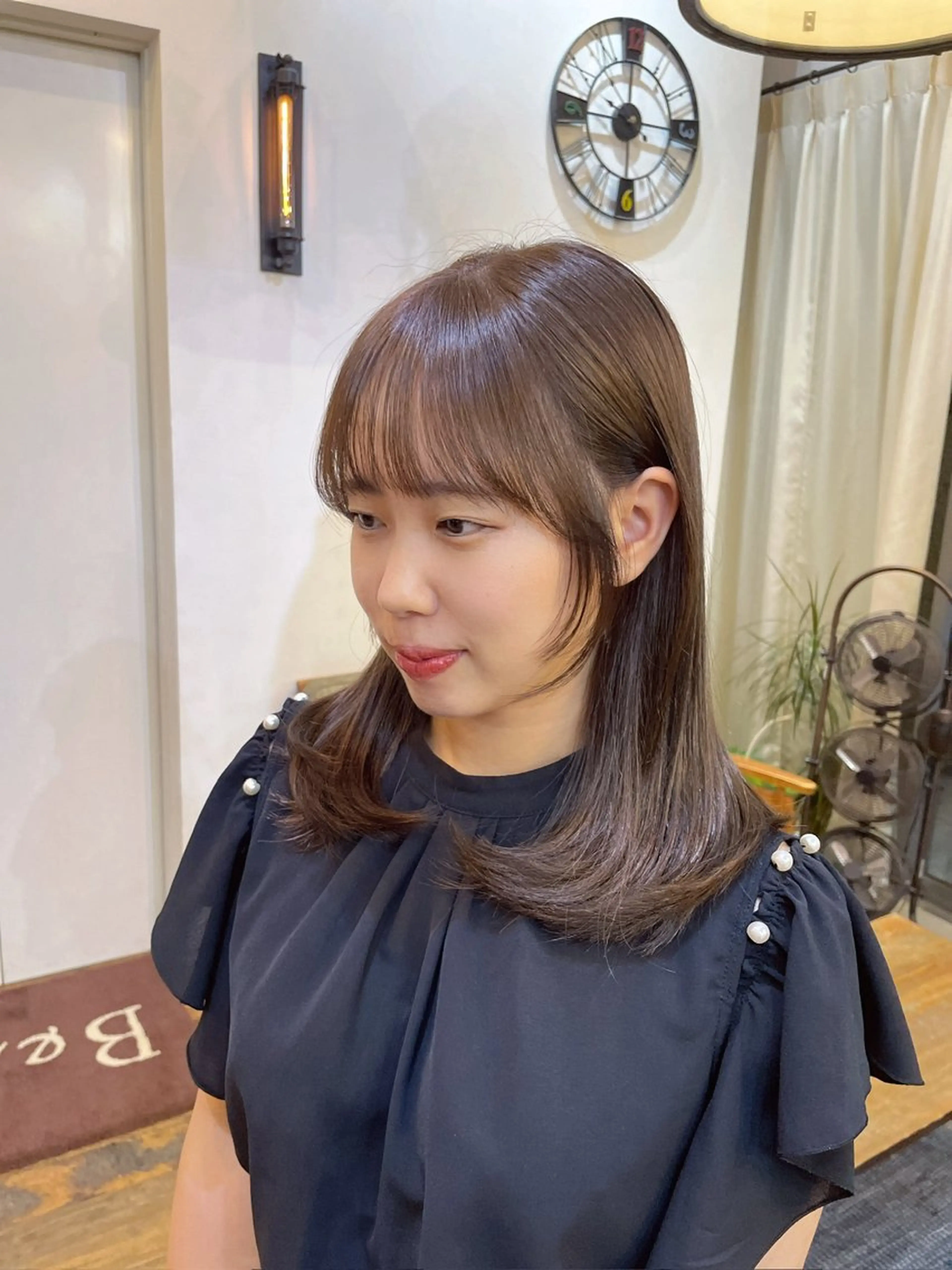 セミロング レイヤーカット 似合わせカット‪// 鶴我万唯華のヘアスタイル