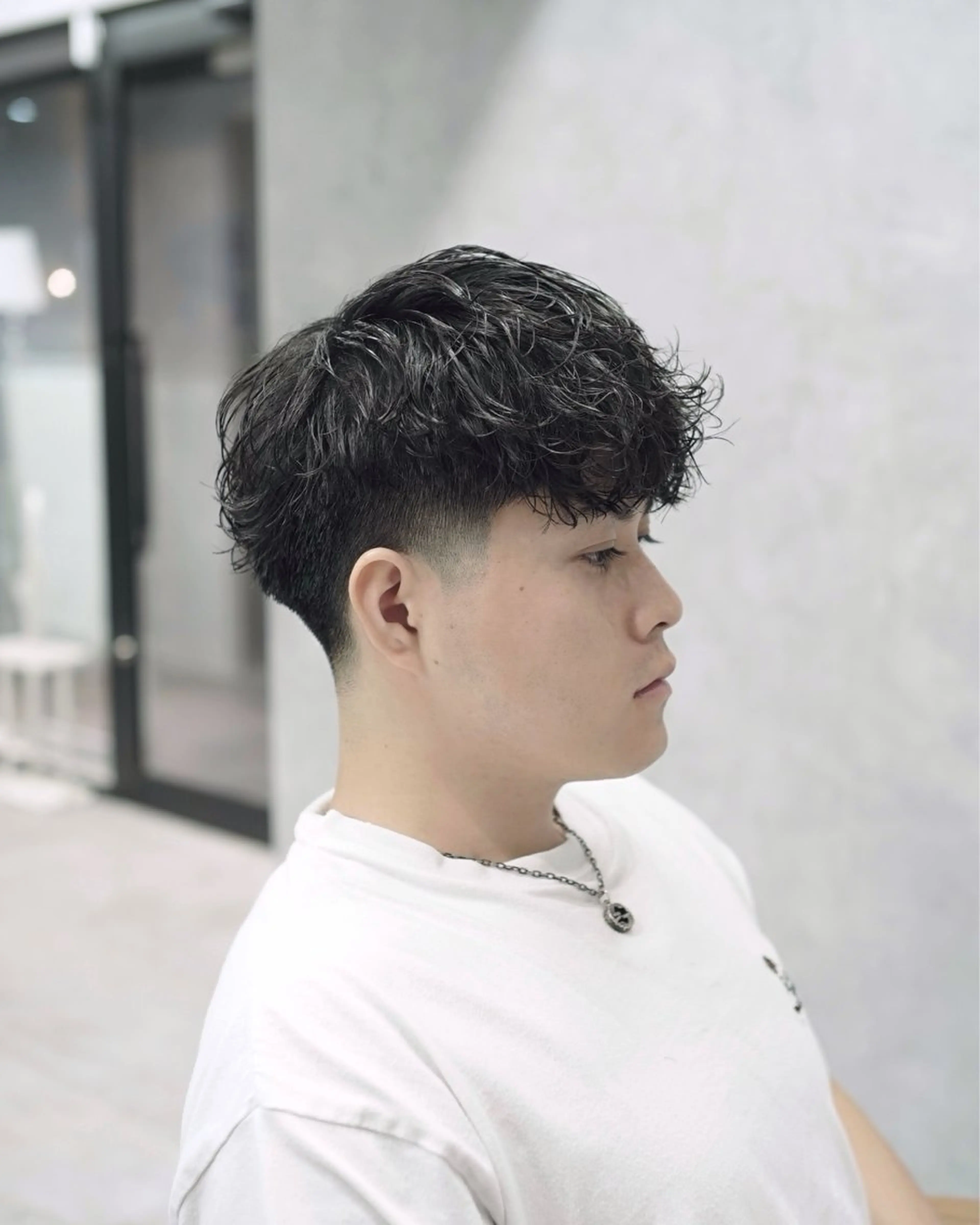 ショート パーマ メンズ カット パーマ GAKU /フェード /メンズ/難波のヘアスタイル