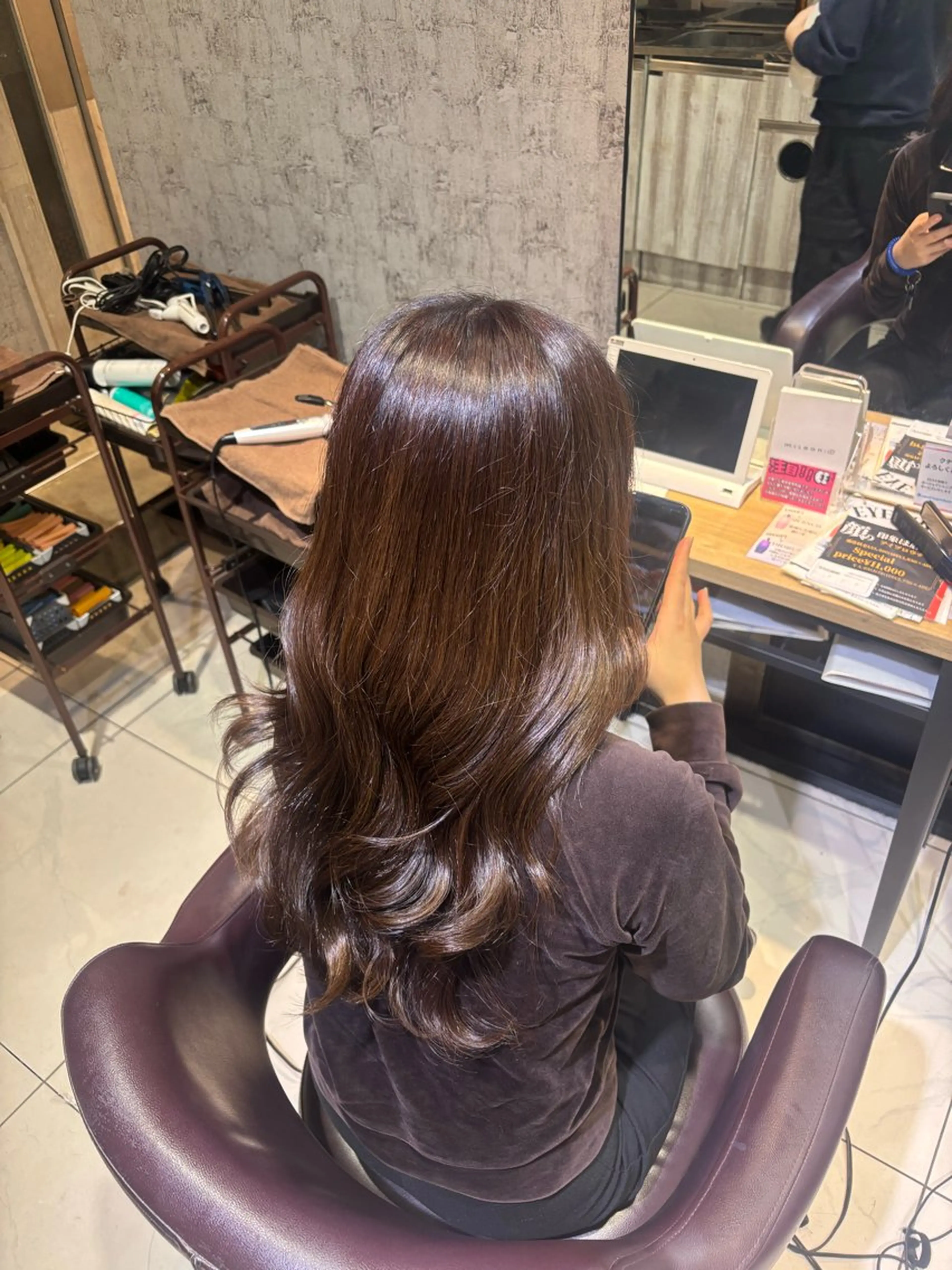ロング カラー ヘアカラー 韓国髪質改善艶カラー /レイヤー/miyuのヘアスタイル